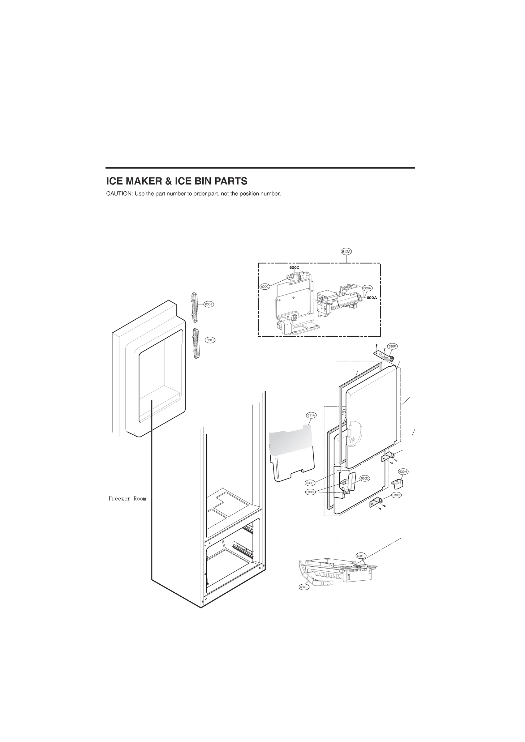 ICE MAKER & ICE BIN PARTS