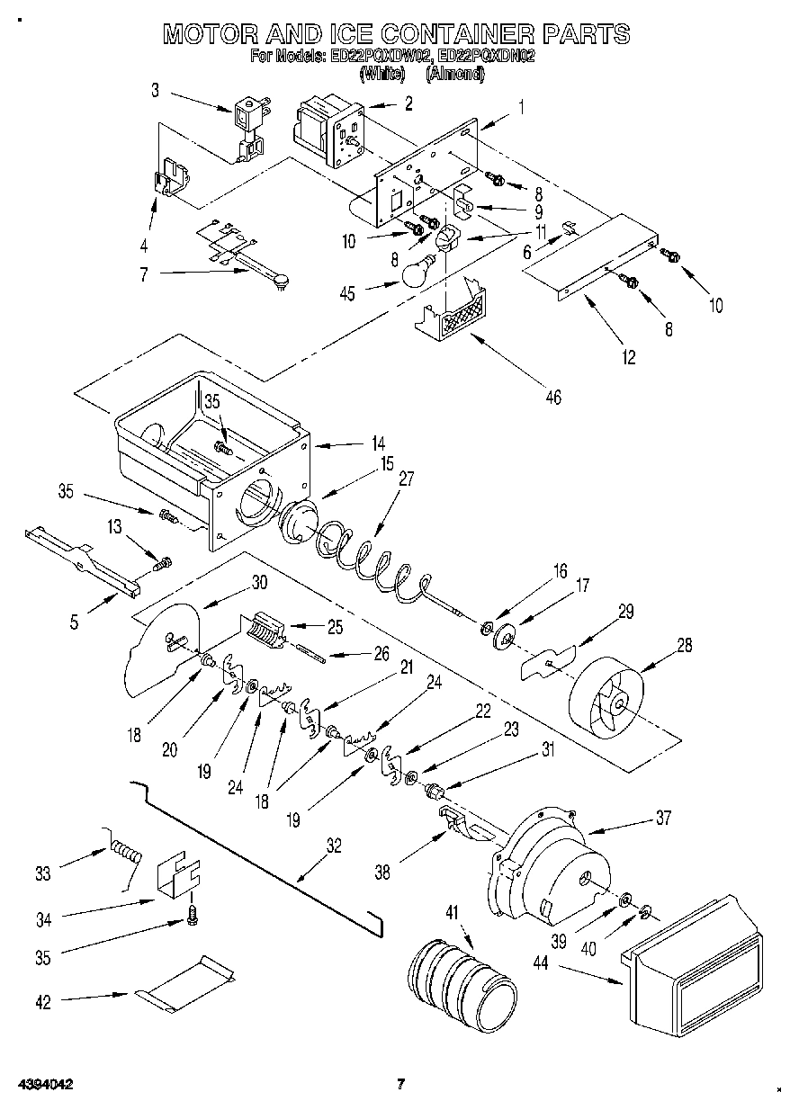 06 - MOTOR AND ICE CONTAINER