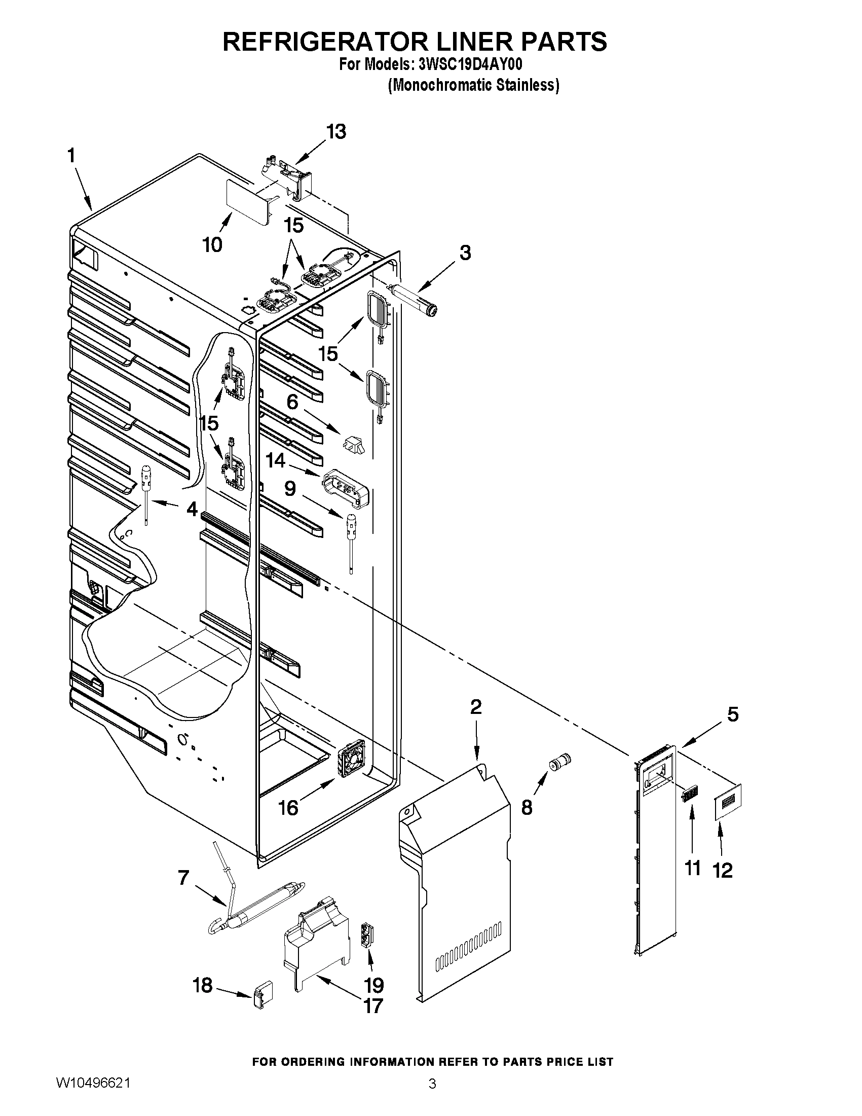 02 - REFRIGERATOR LINER PARTS