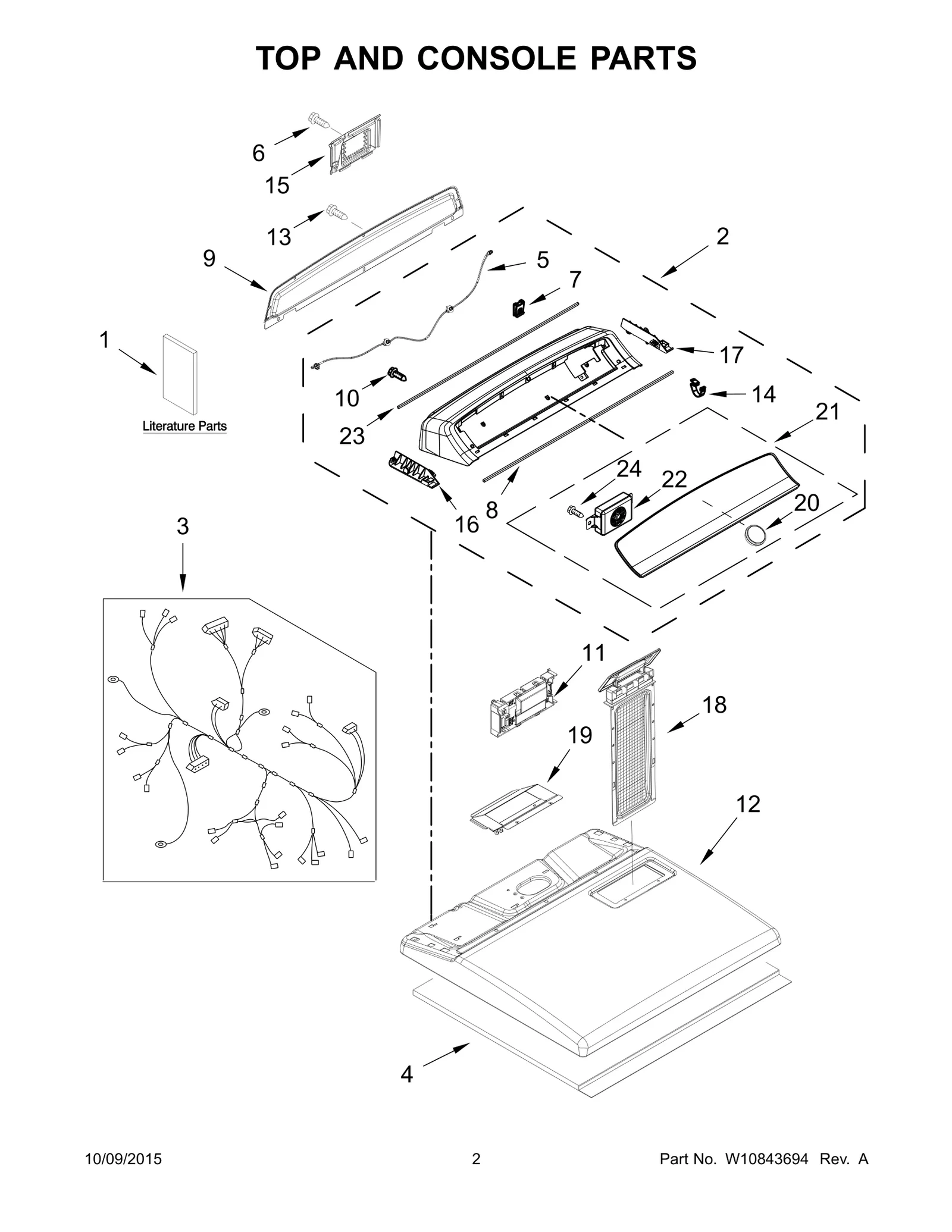 TOP AND CONSOLE PARTS