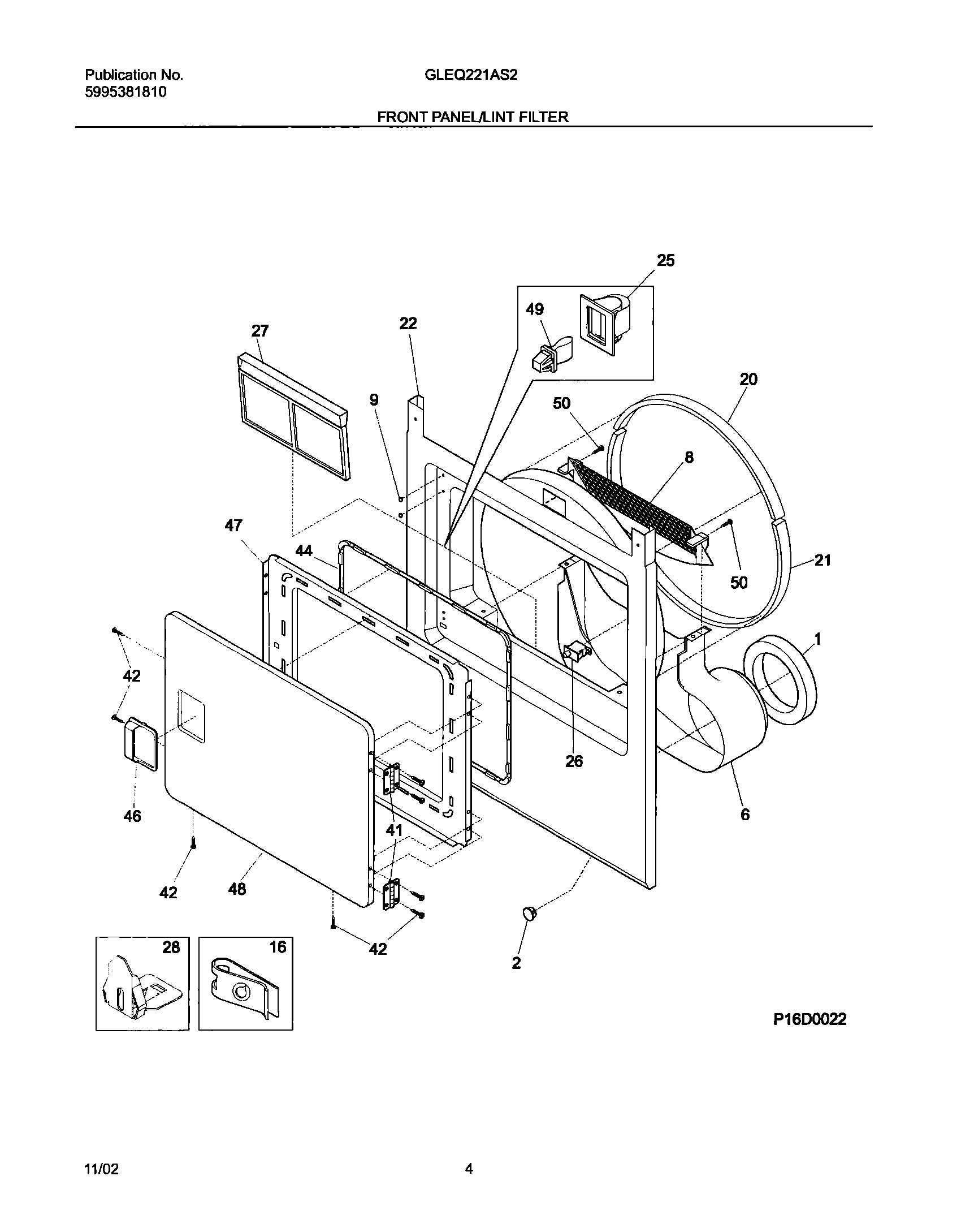 05 - FRONT PANEL/LINT FILTER