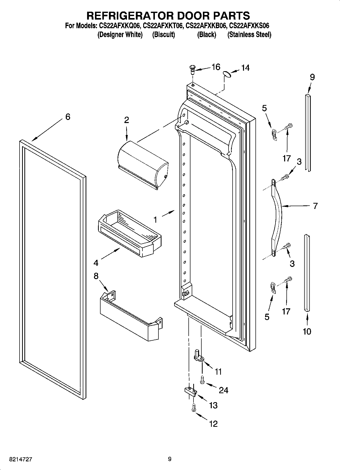 06 - REFRIGERATOR DOOR PARTS