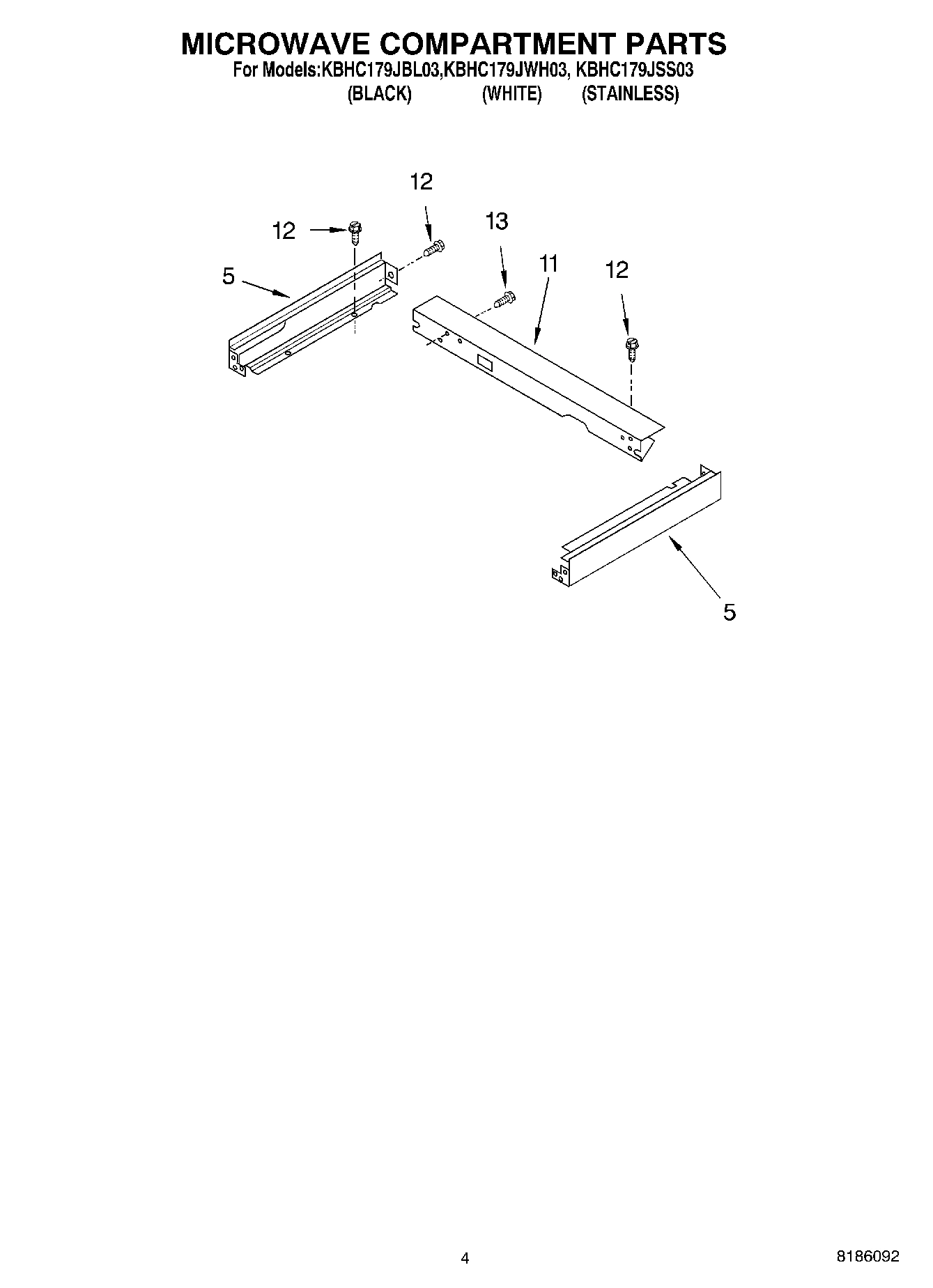 03 - MICROWAVE COMPARTMENT PARTS