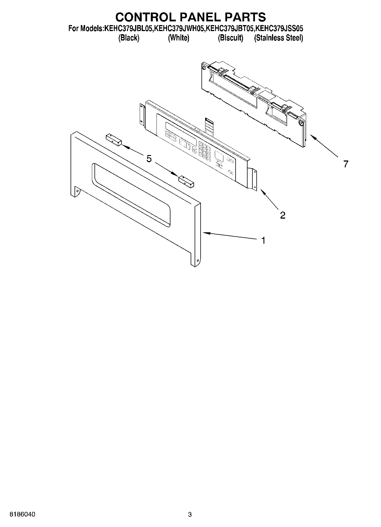 02 - CONTROL PANEL PARTS