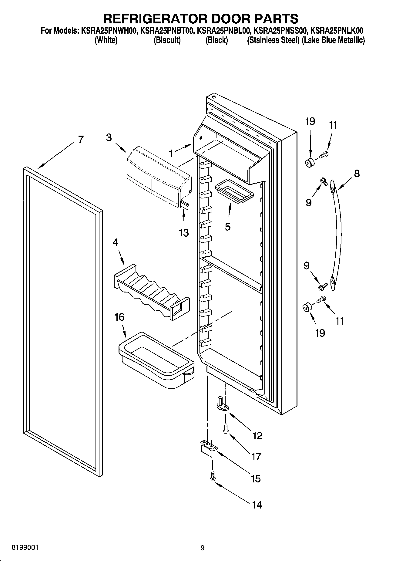 06 - REFRIGERATOR DOOR PARTS