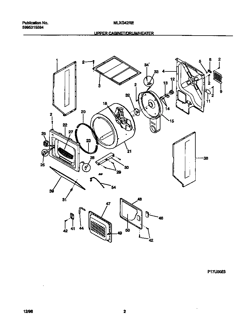 02 - UPPER CABINET/DRUM HEATER