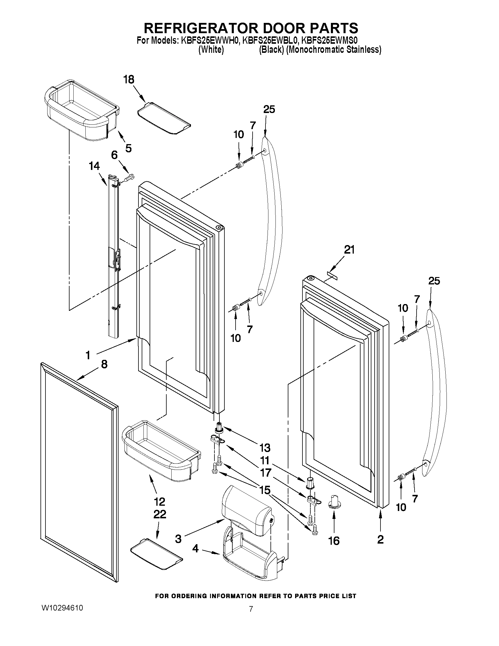 04 - REFRIGERATOR DOOR PARTS