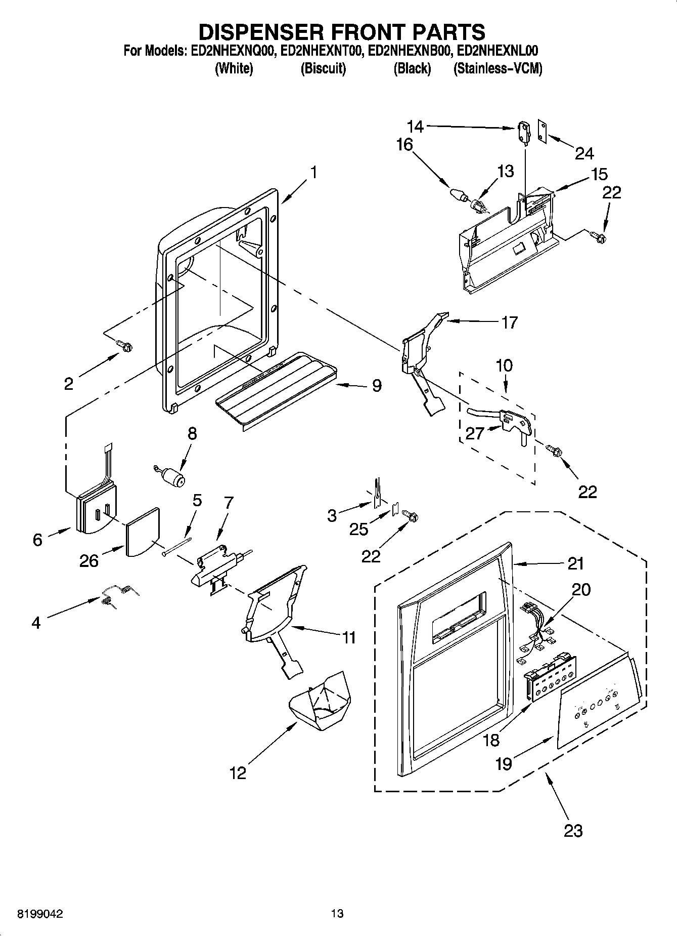 08 - DISPENSER FRONT PARTS