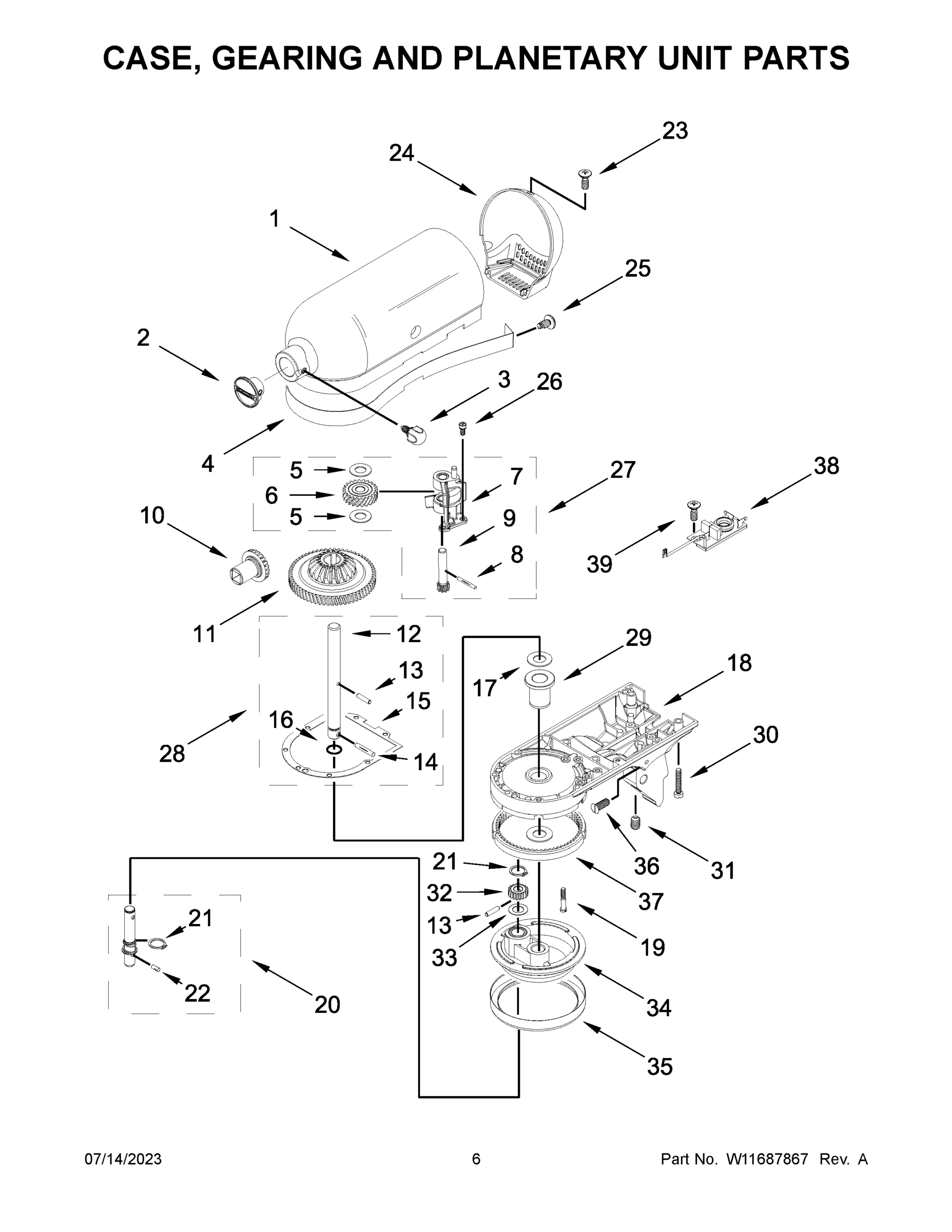 04 - CASE, GEARING AND PLANETARY UNIT PARTS