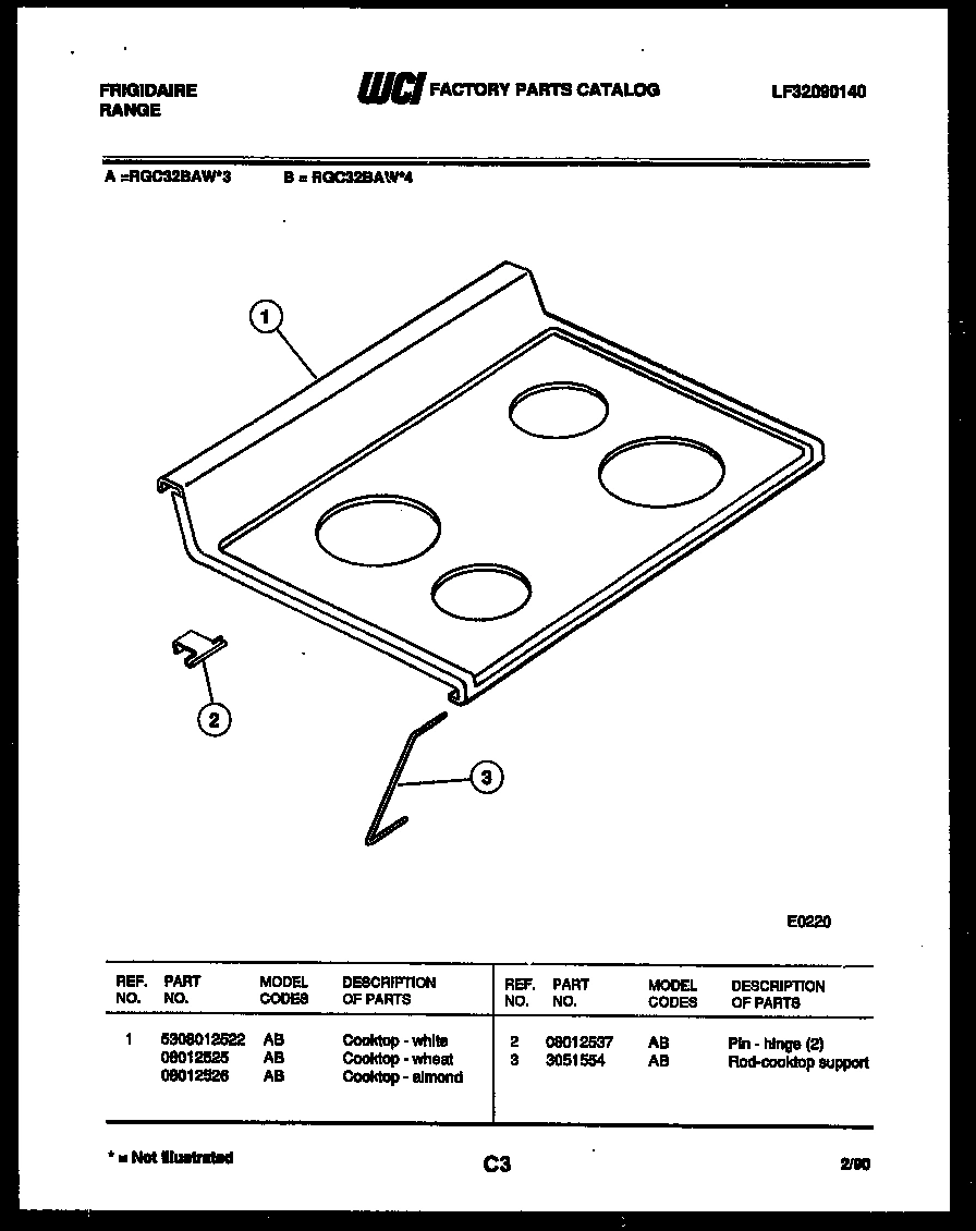 03 - COOKTOP PARTS