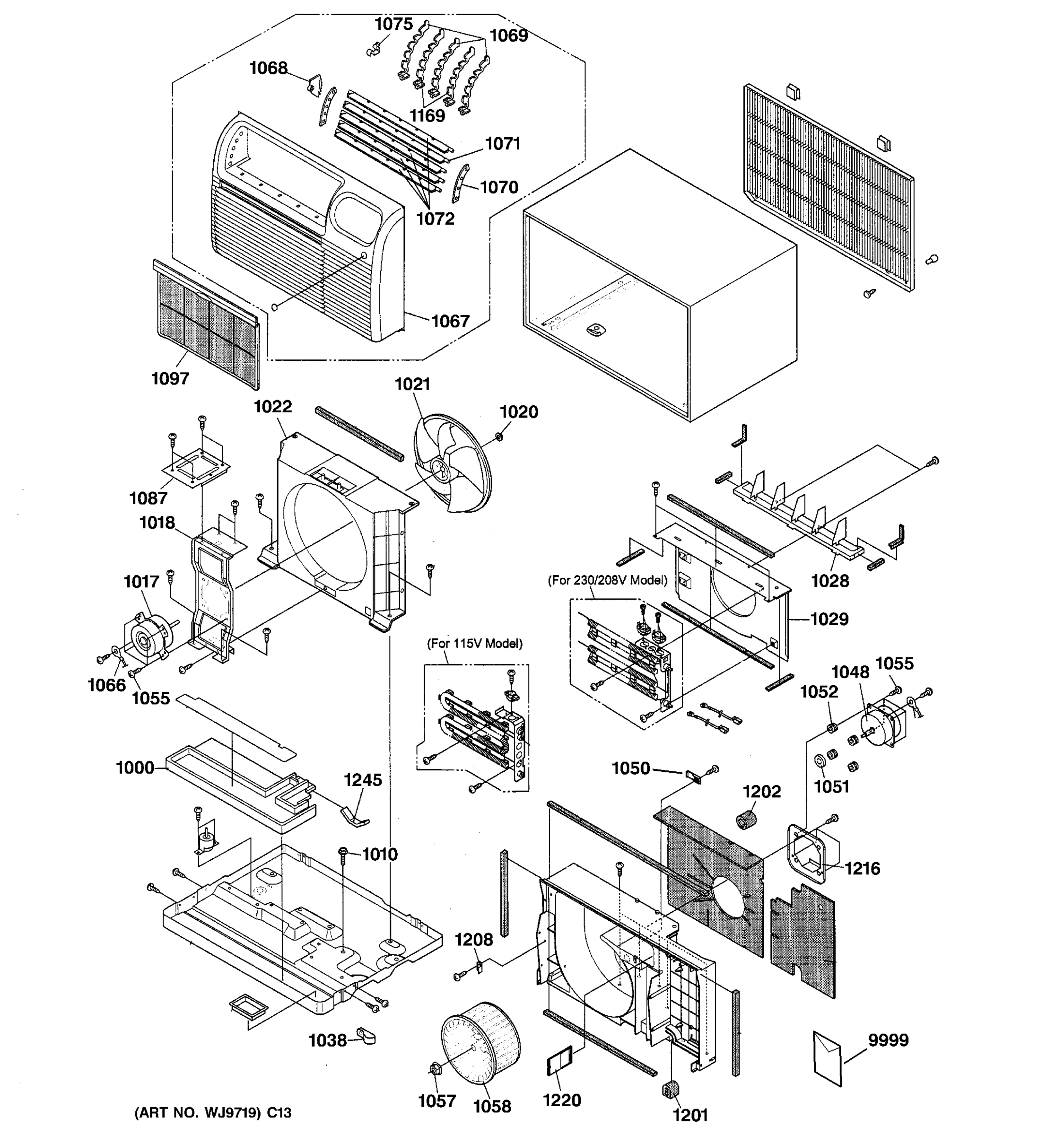 CABINET & COMPONENTS
