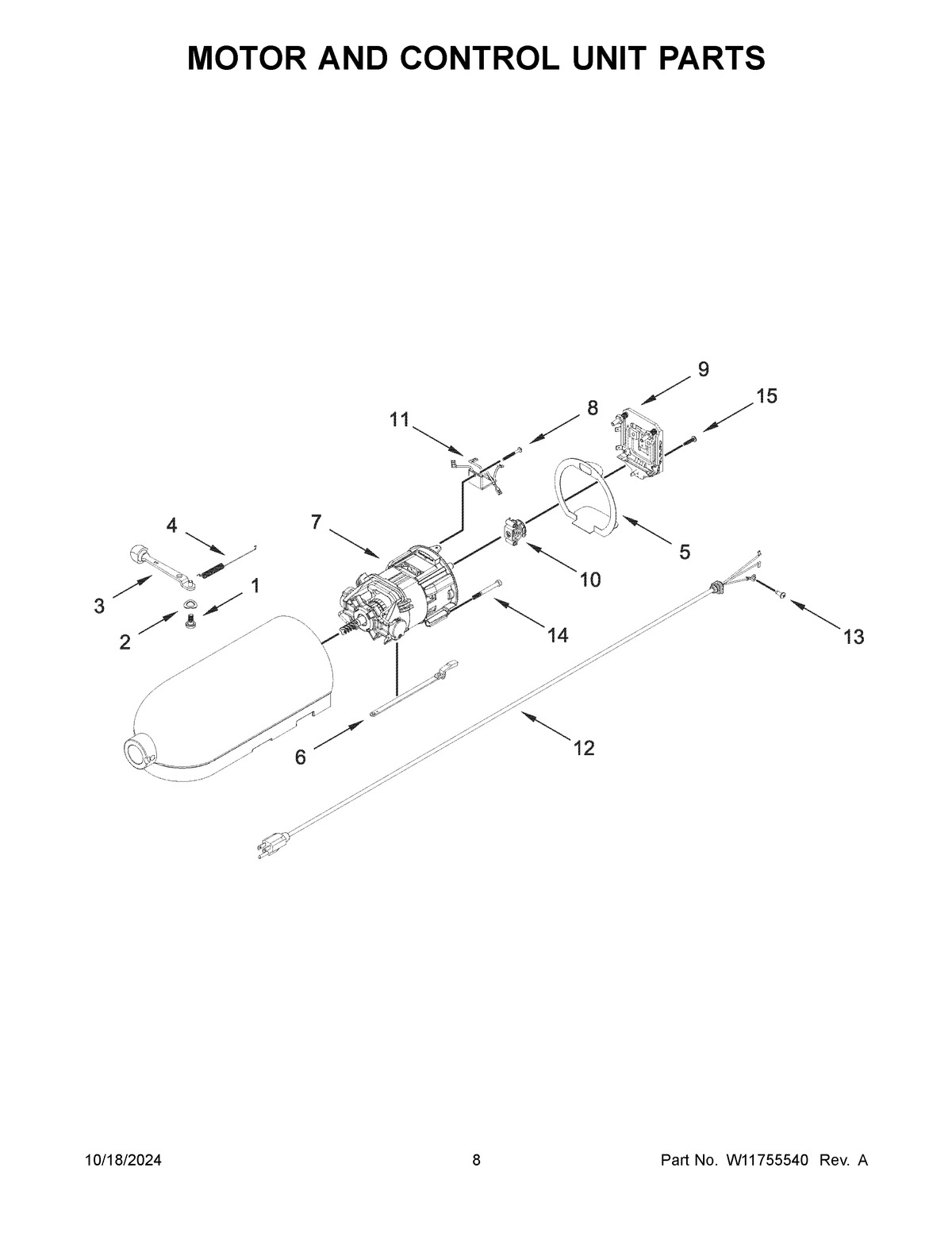 05 - MOTOR AND CONTROL UNIT PARTS