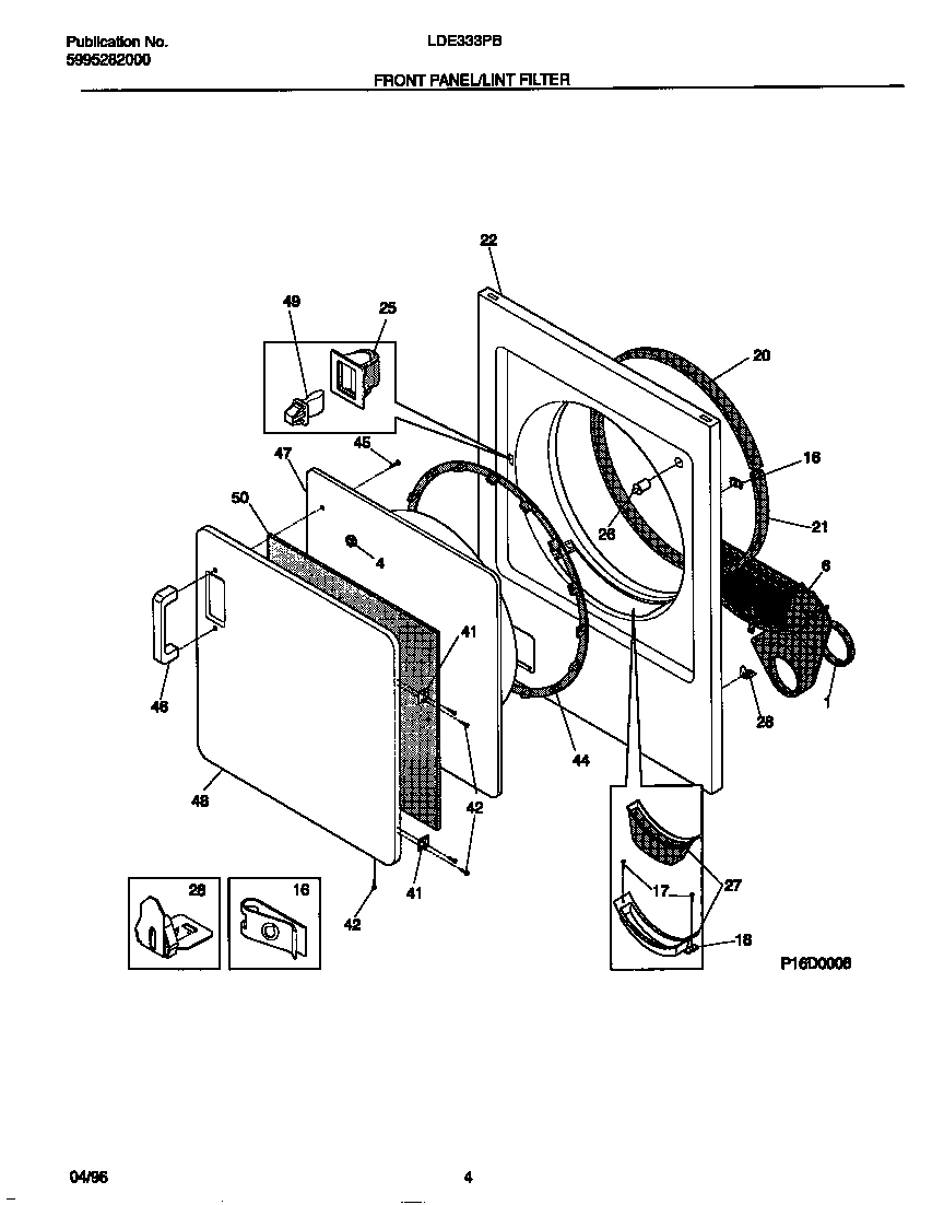 03 - FRONT PANEL/LINT FILTER