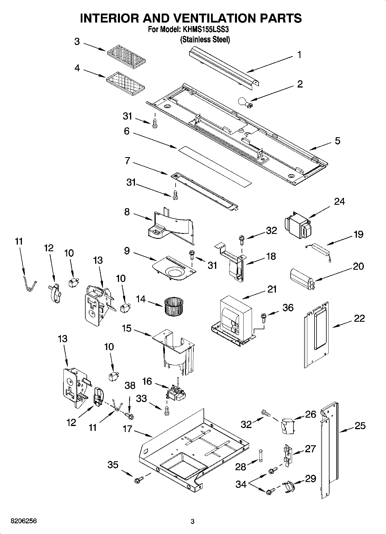 03 - INTERIOR AND VENTILATION PARTS
