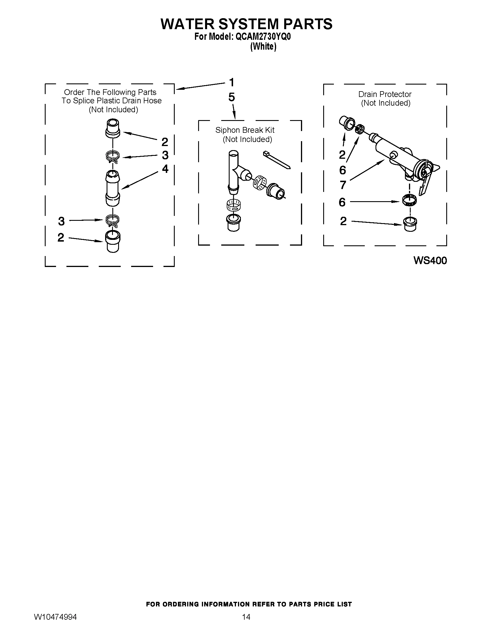 10 - WATER SYSTEM PARTS