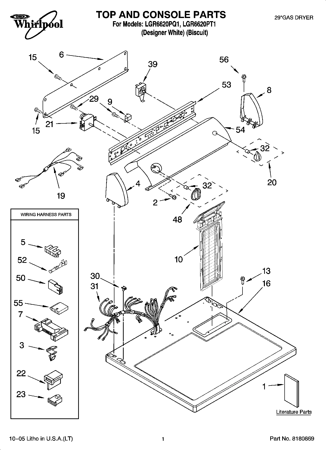 01 - TOP AND CONSOLE PARTS