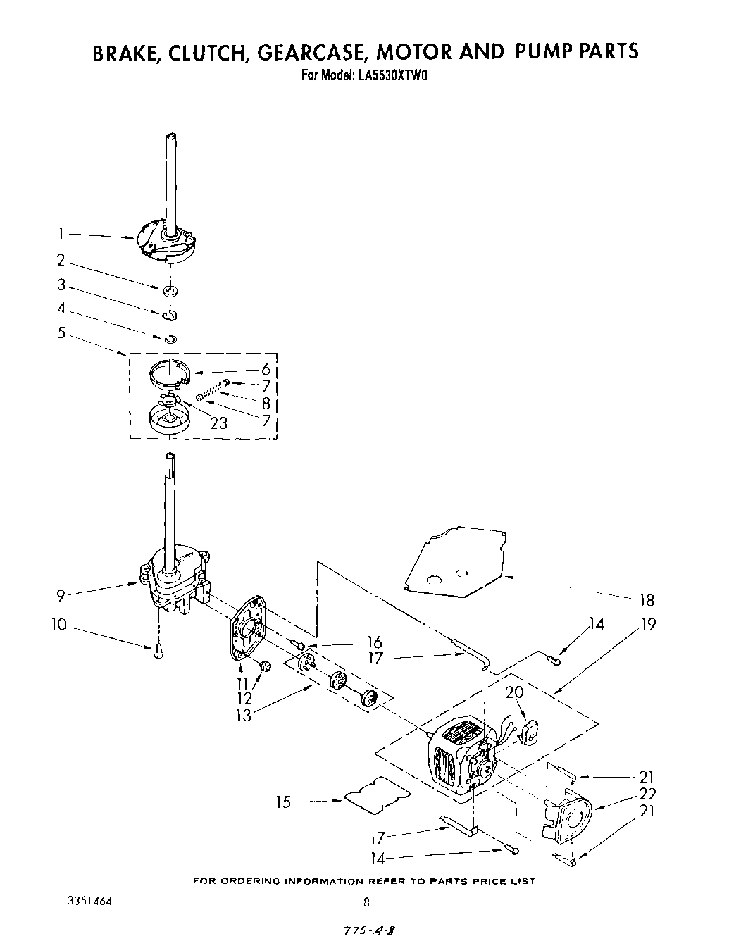 06 - BRAKE, CLUTCH, GEARCASE, MOTOR AND PUMP