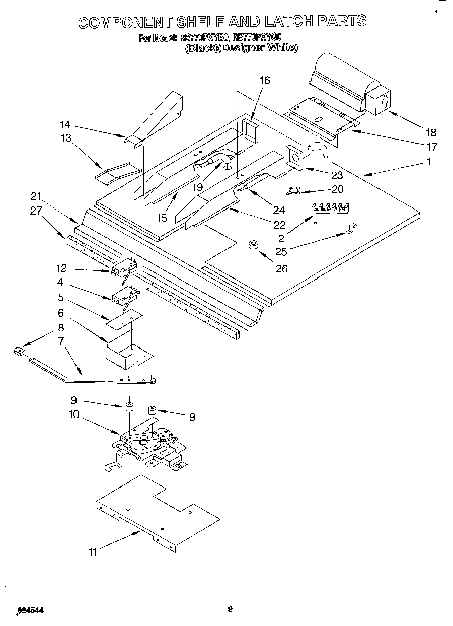 06 - COMPONENT SHELF AND LATCH