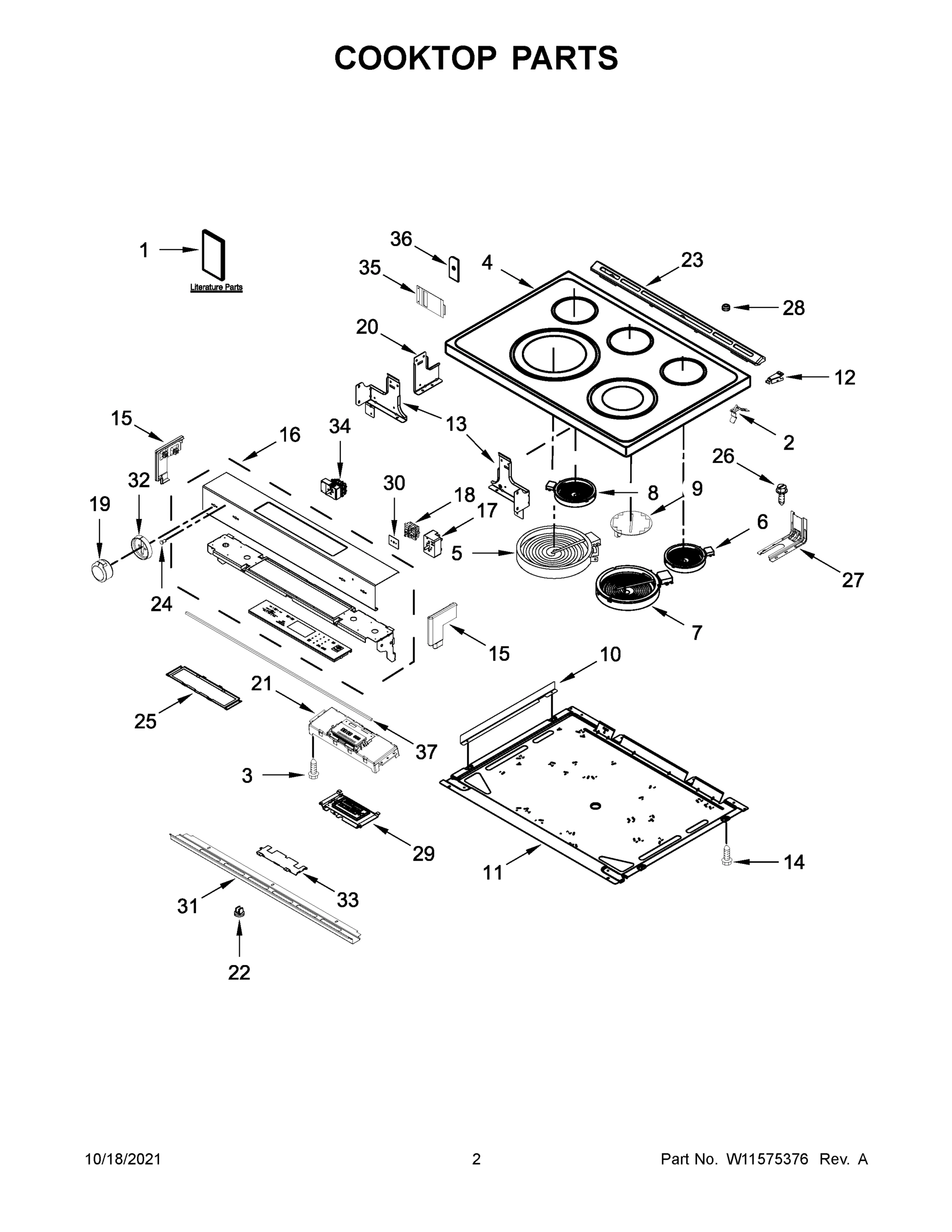 02 - COOKTOP PARTS