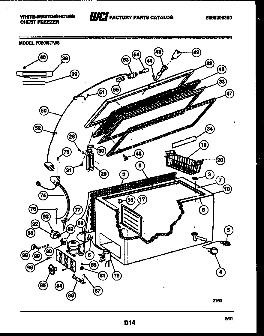02 - CHEST FREEZER PARTS