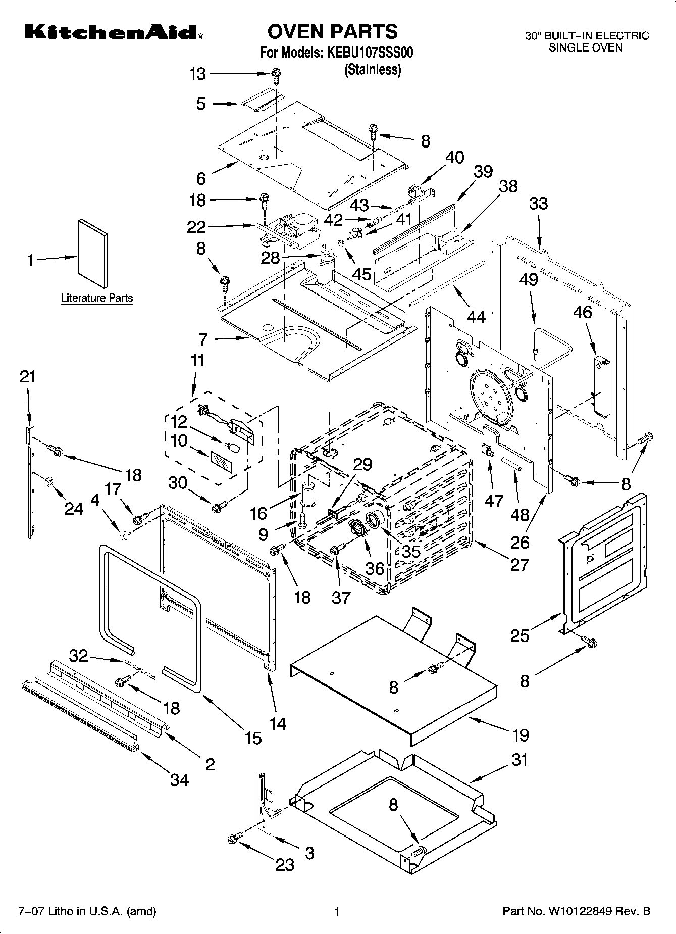 01 - OVEN PARTS