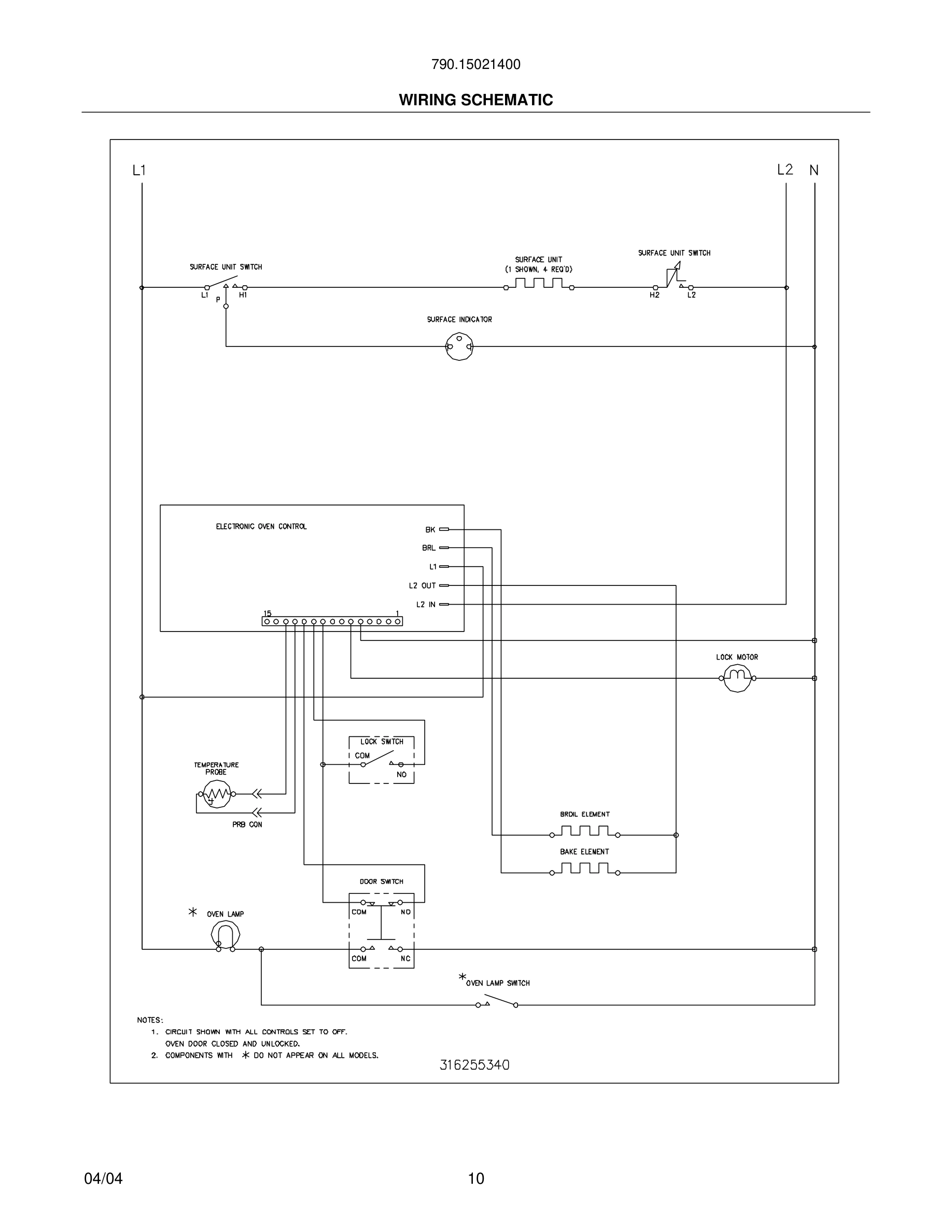 10 - WIRING SCHEMATIC