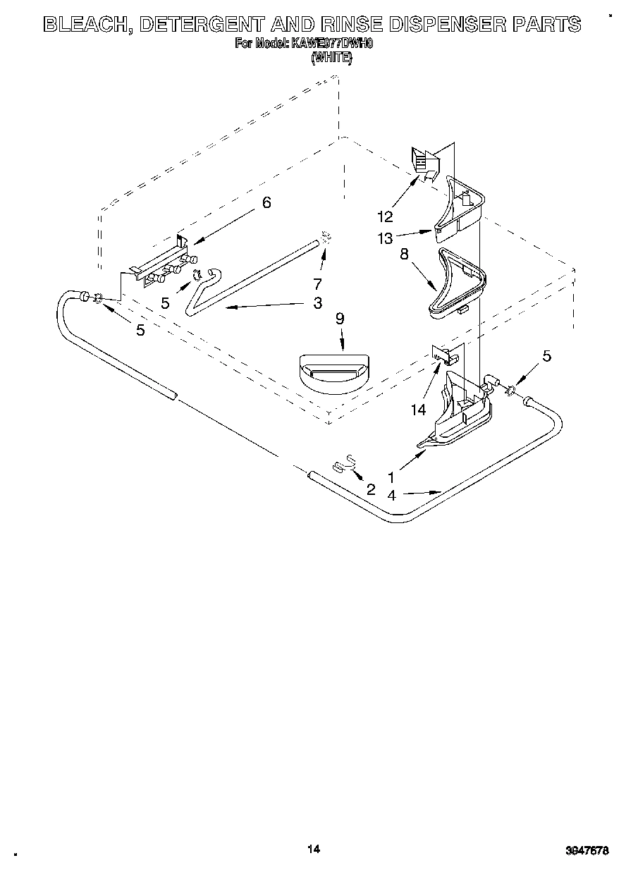 10 - BLEACH, DETERGENT AND RINSE DISPENS