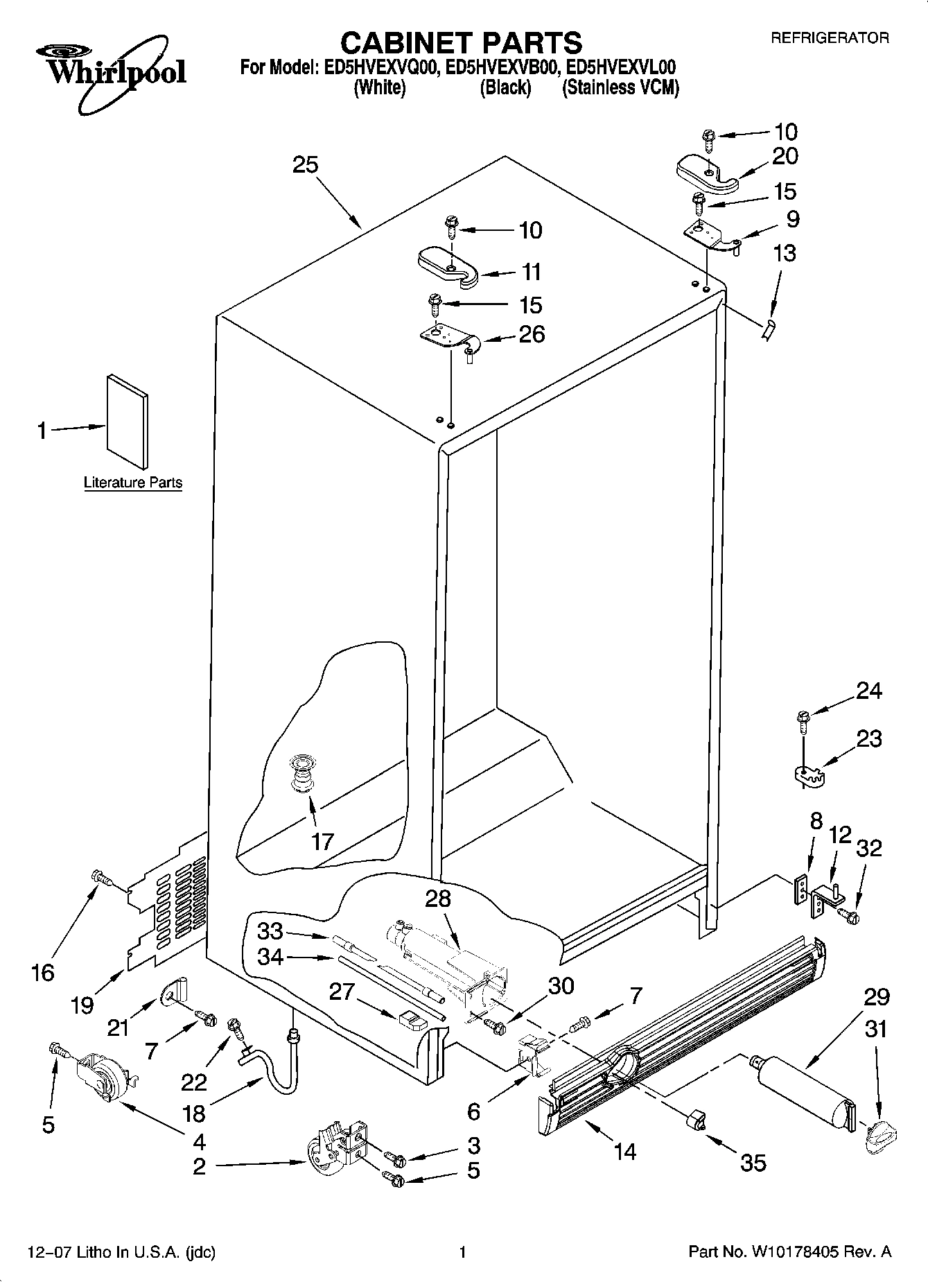 01 - CABINET PARTS