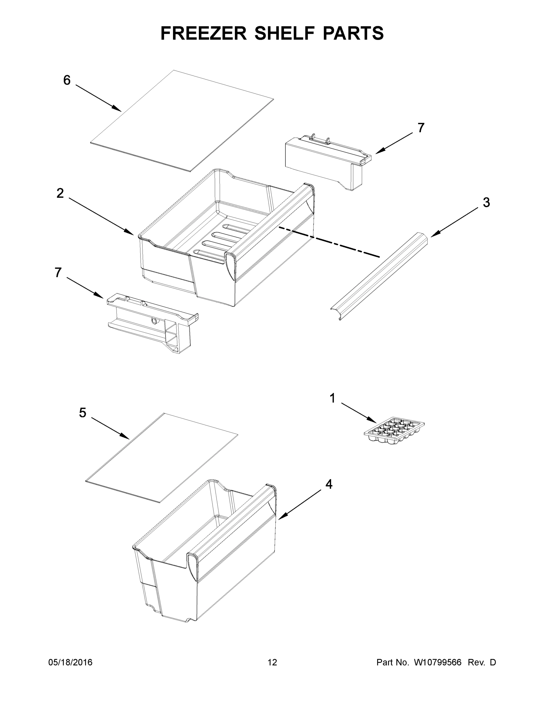 07 - FREEZER SHELF PARTS