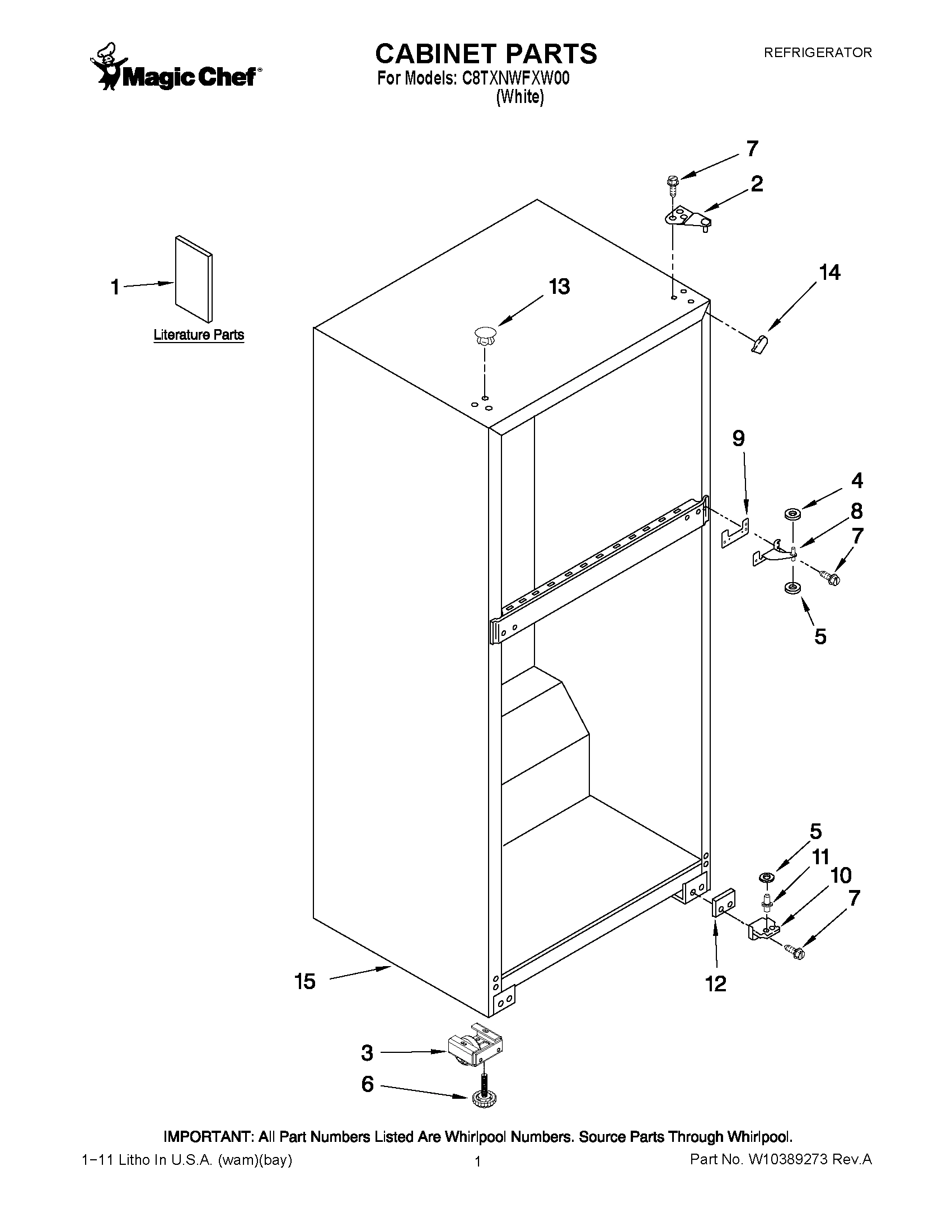 01 - CABINET PARTS