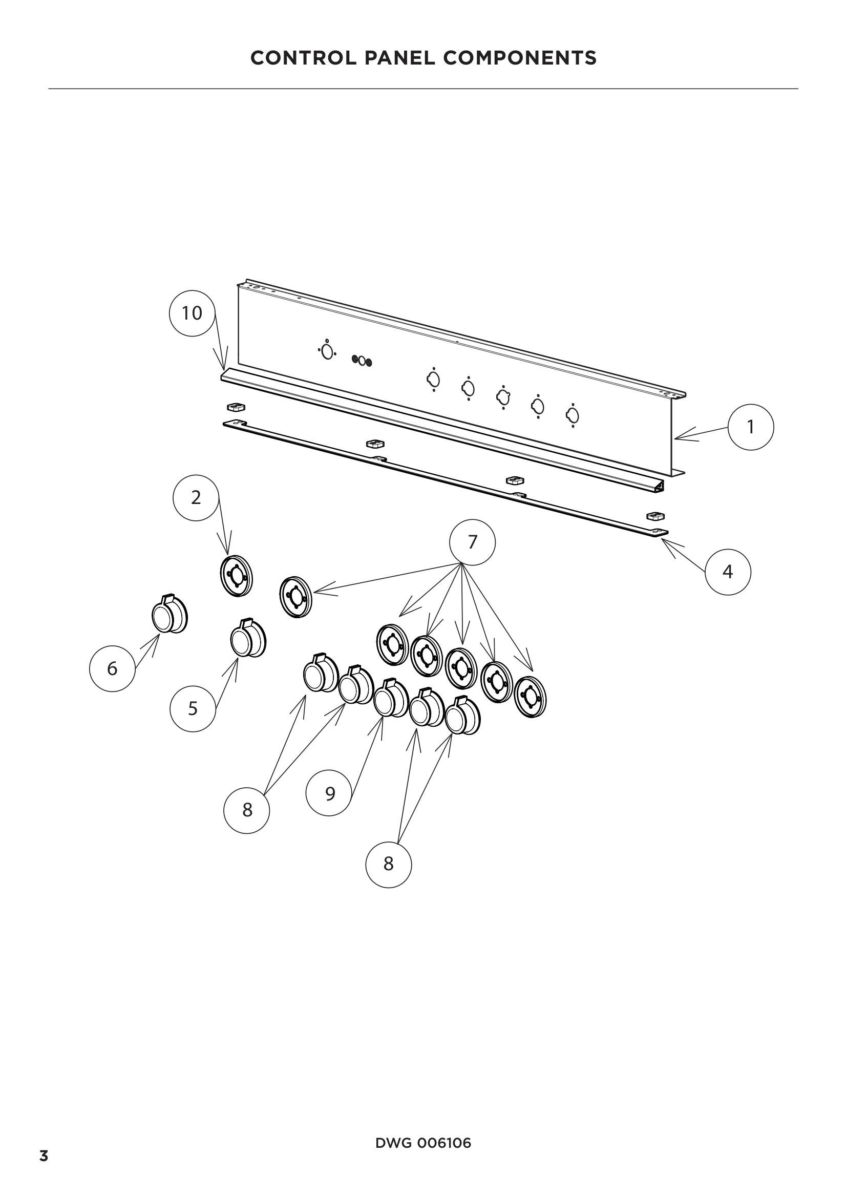 CONTROL PANEL COMPONENTS