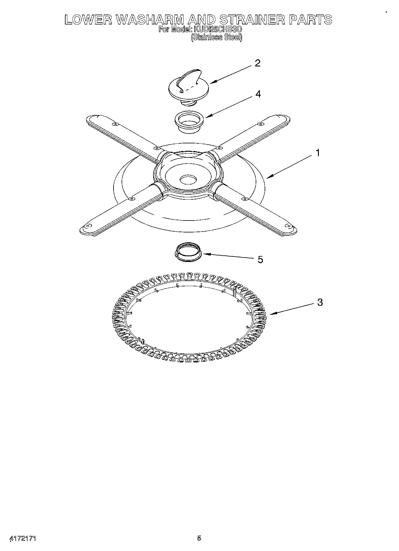04 - LOWER WASHARM AND STRAINER