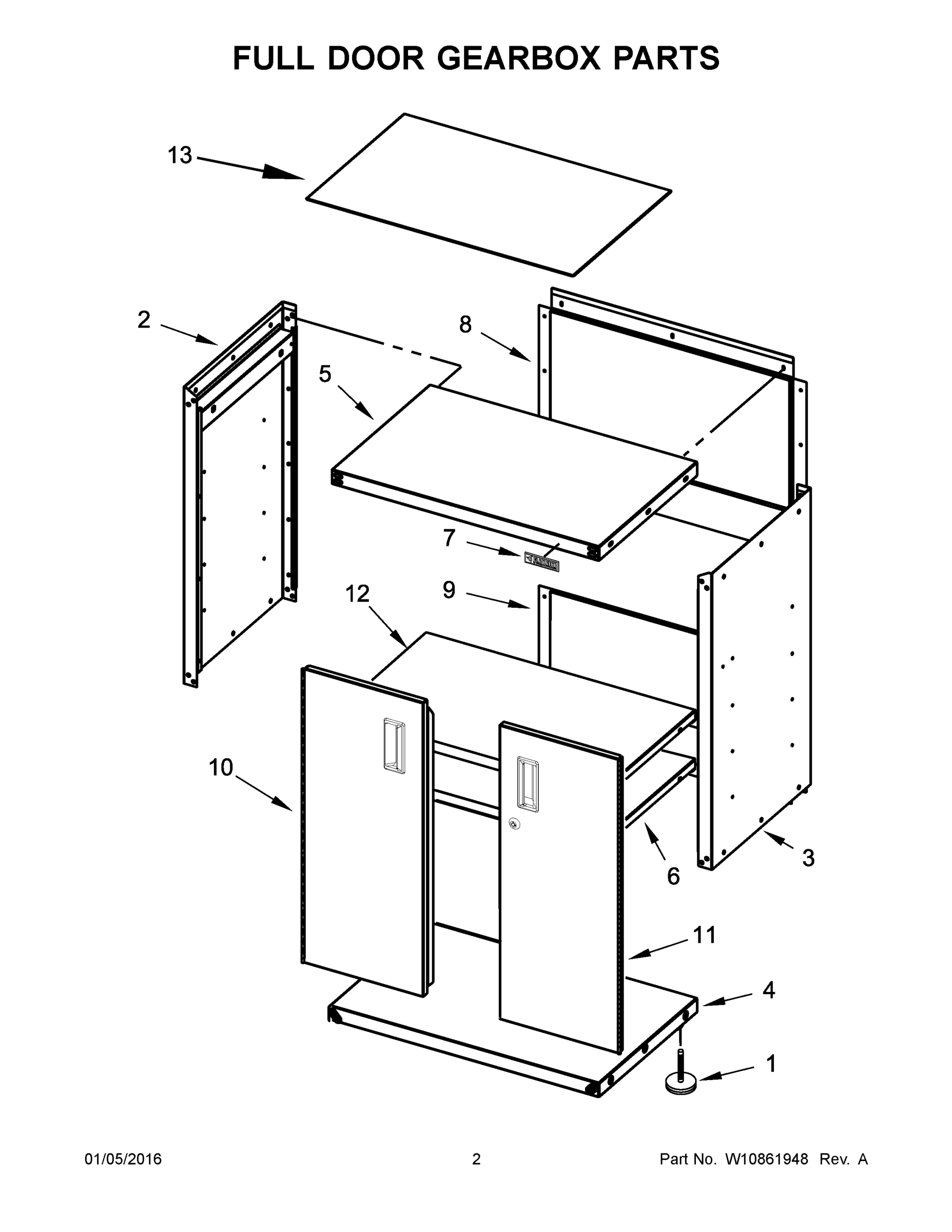 02 - FULL DOOR GEARBOX PARTS