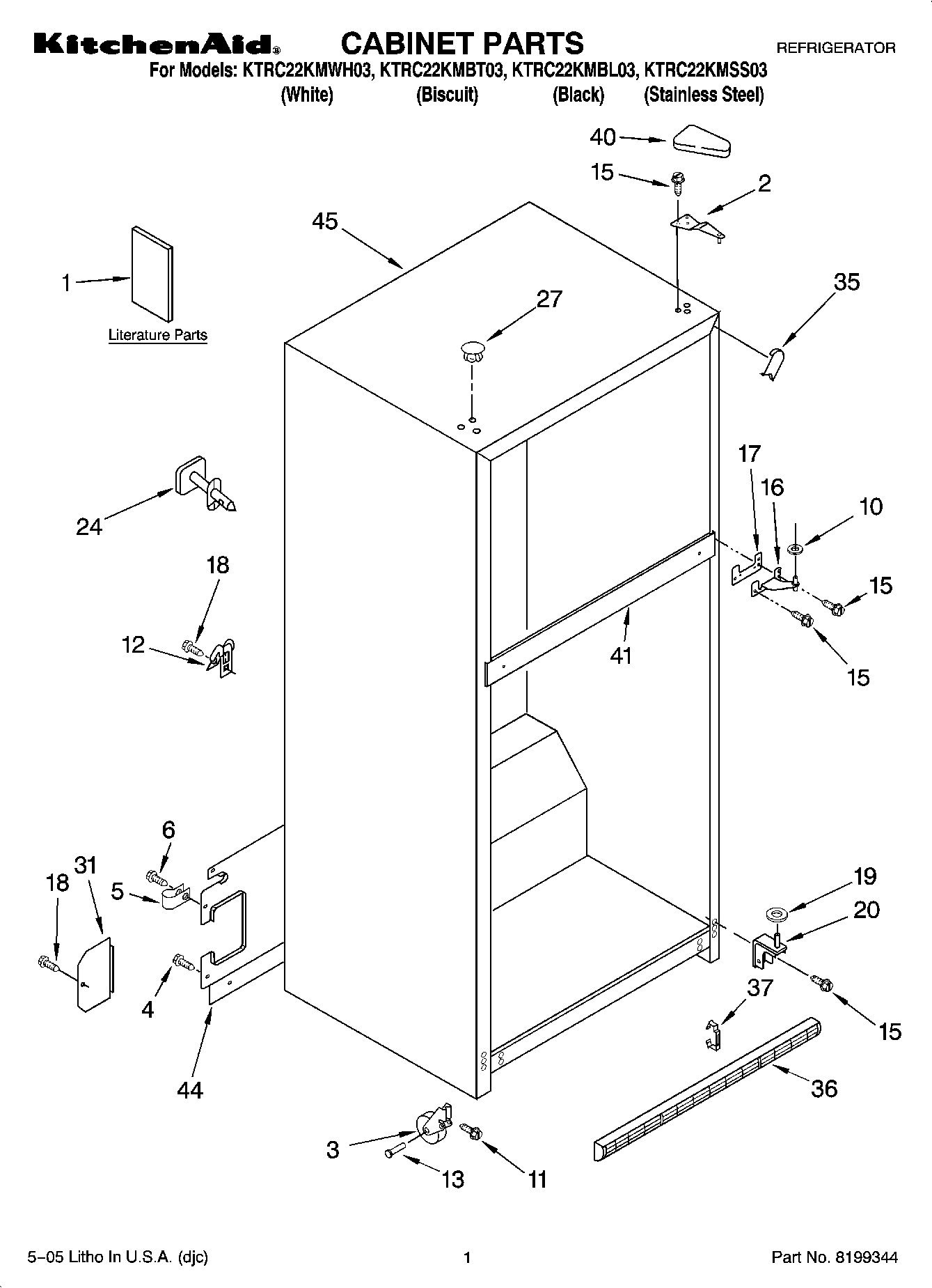 01 - CABINET PARTS