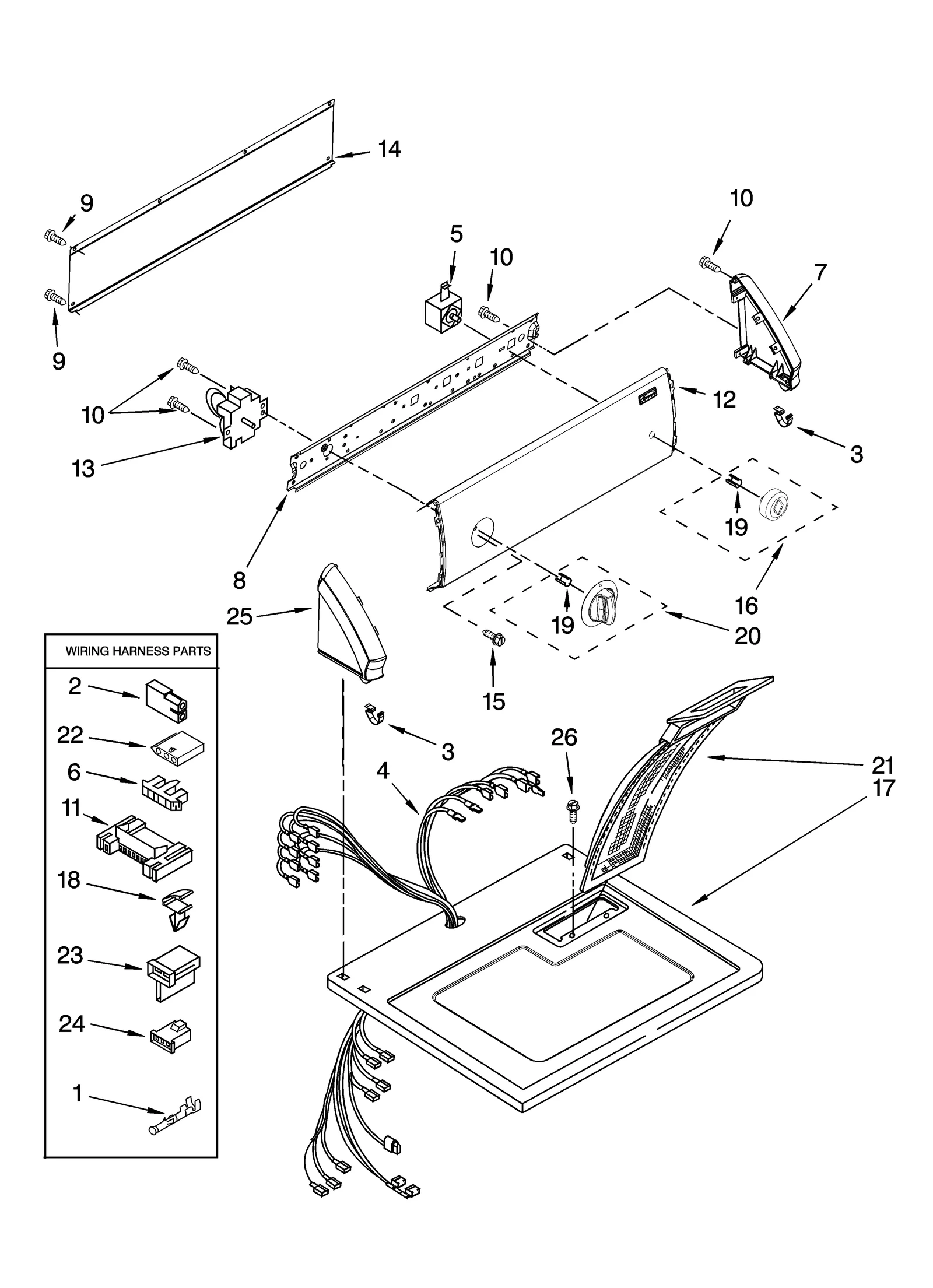 TOP AND CONSOLE PARTS