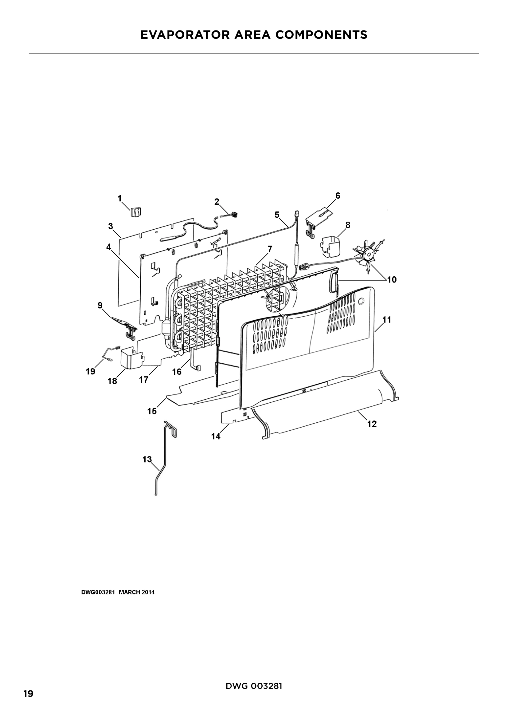 EVAPORATOR AREA COMPONENTS