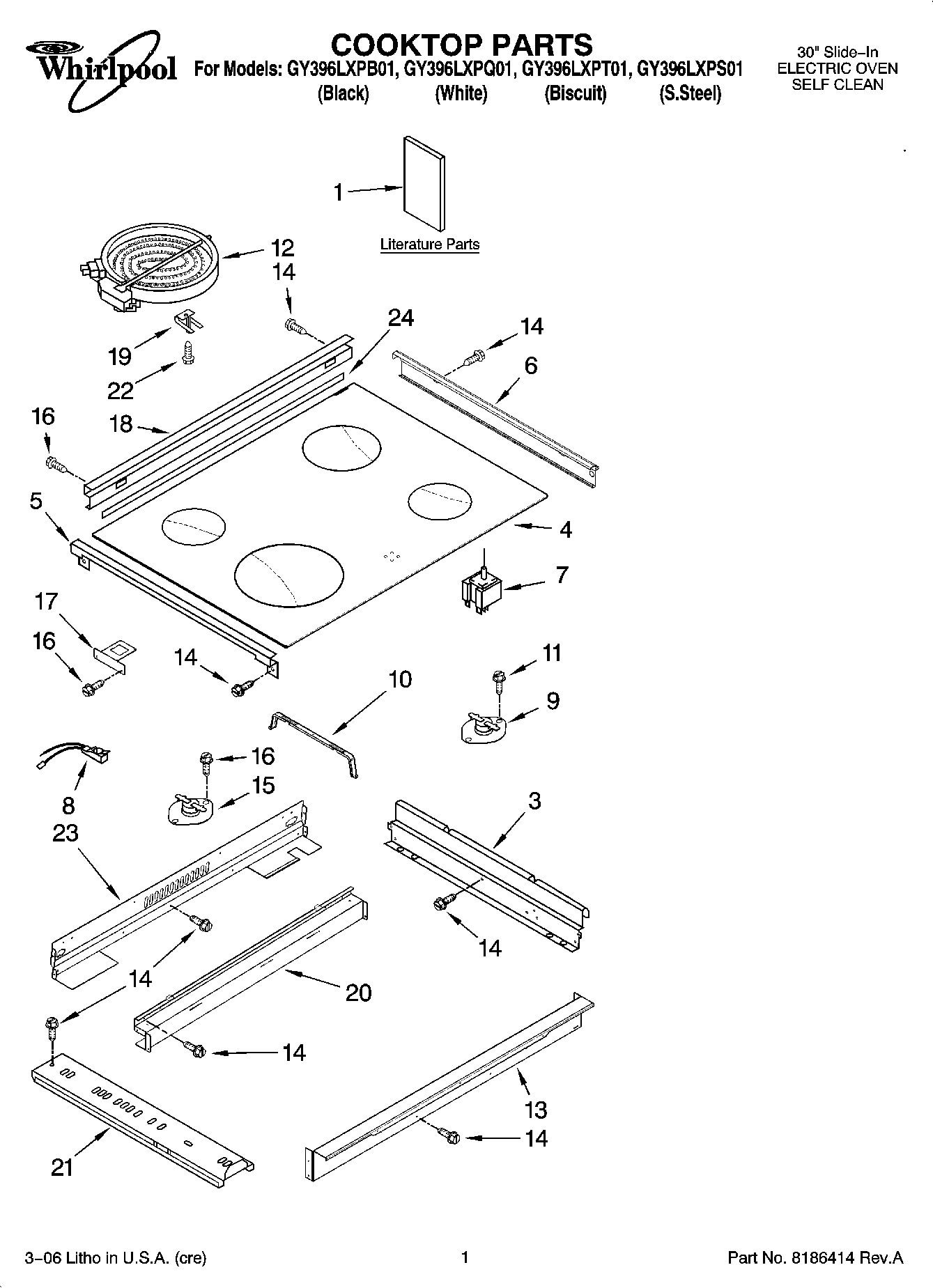 01 - COOKTOP PARTS