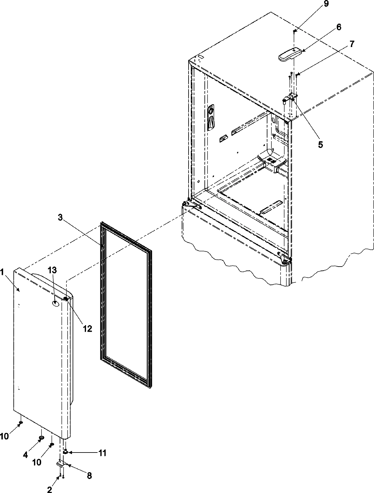 12 - RIGHT REFRIGERATOR DOOR