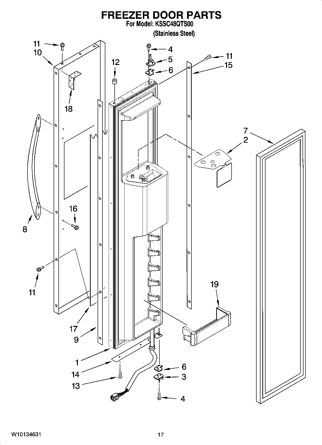 11 - FREEZER DOOR PARTS
