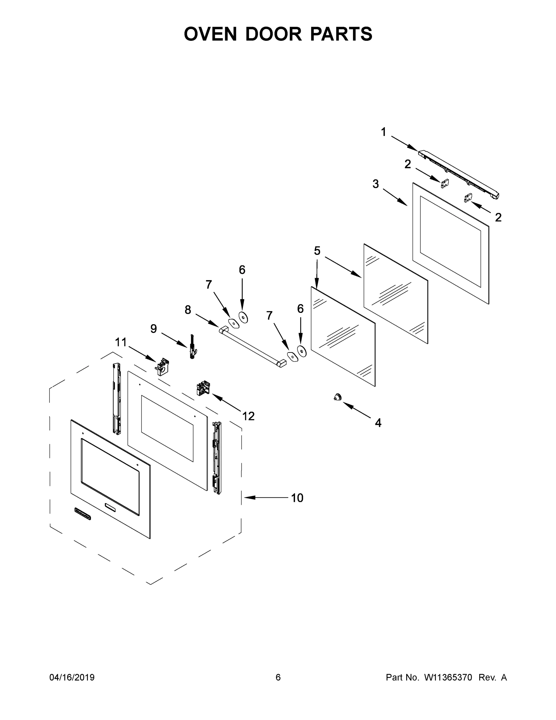 04 - OVEN DOOR PARTS
