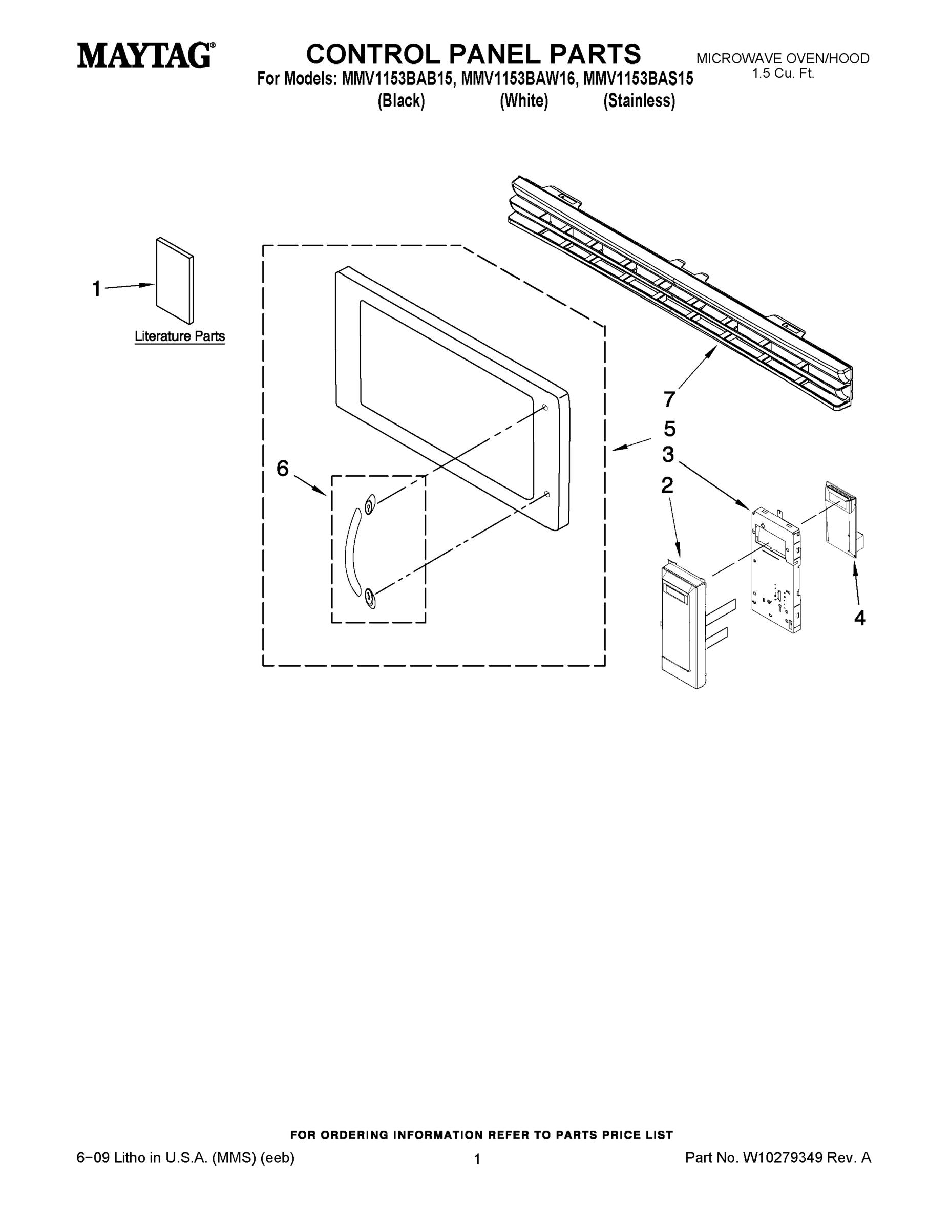 01 - CONTROL PANEL PARTS