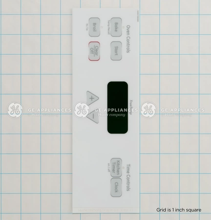 WB27T11090 GE Oven Graphics Faceplate Assembly - Image 4