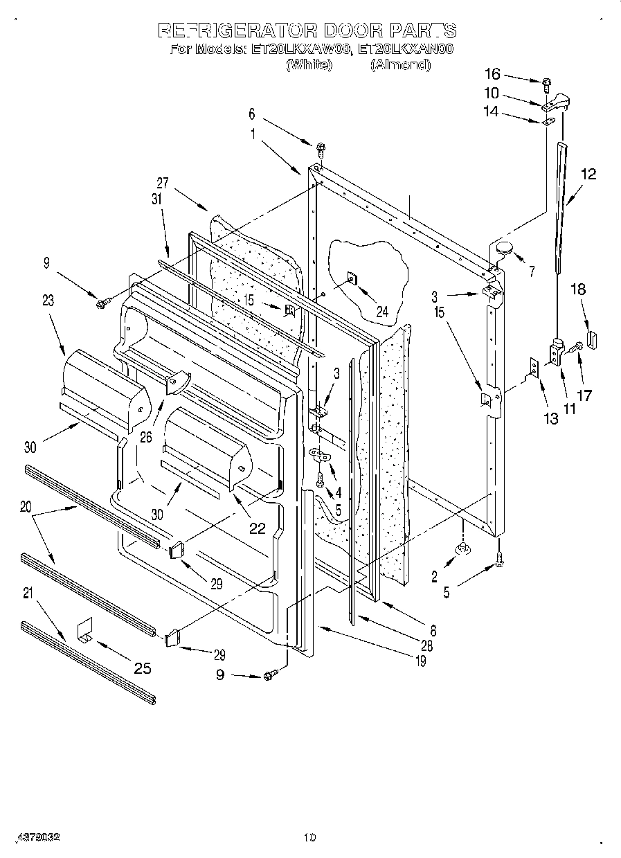 07 - REFRIGERATOR DOOR, LIT/OPTIONAL