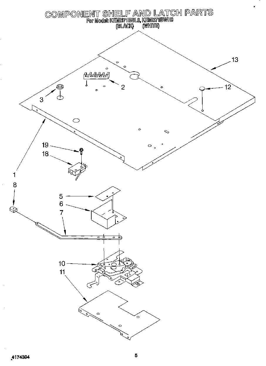 04 - COMPONENT SHELF AND LATCH