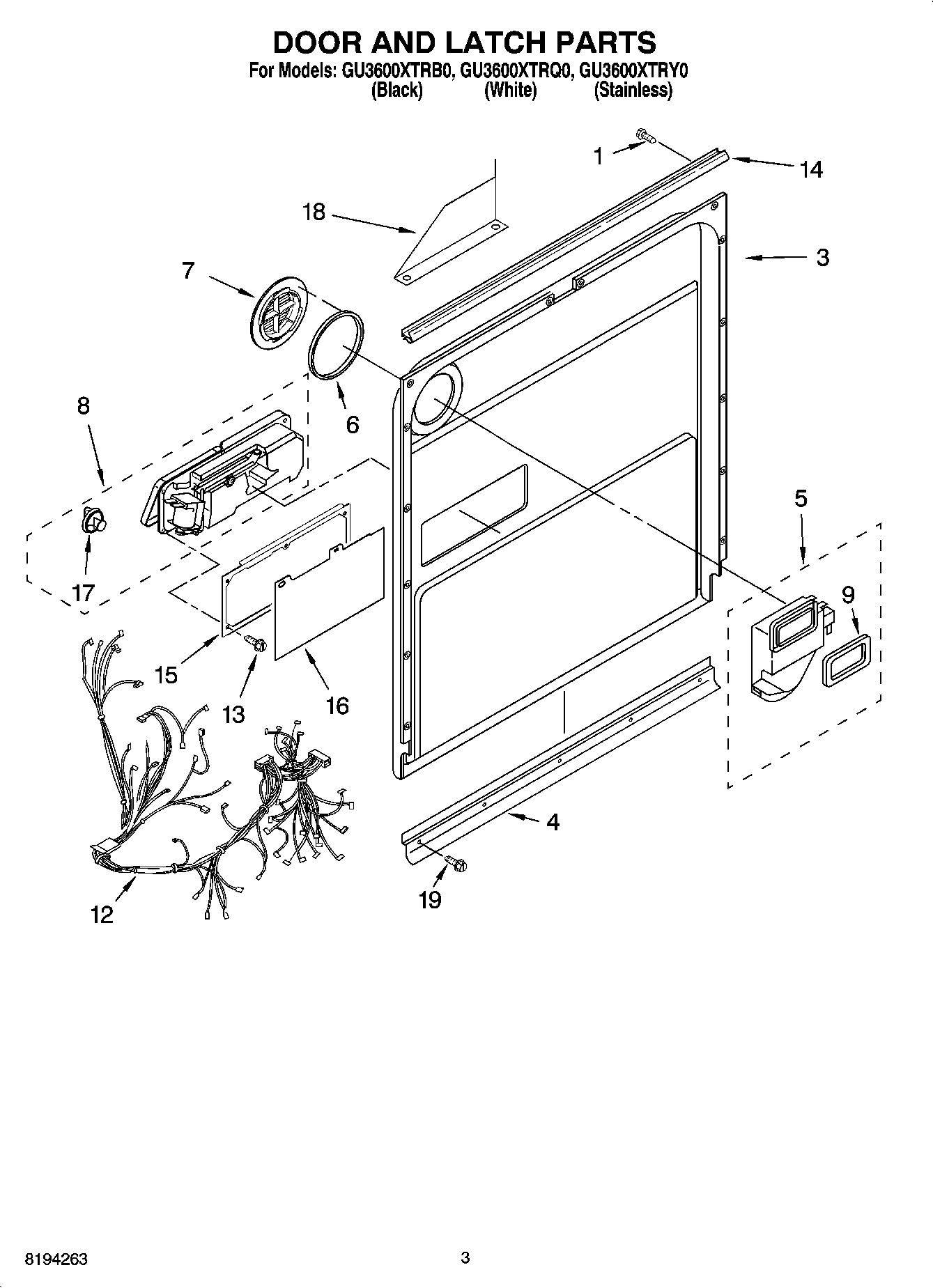 03 - DOOR AND LATCH PARTS