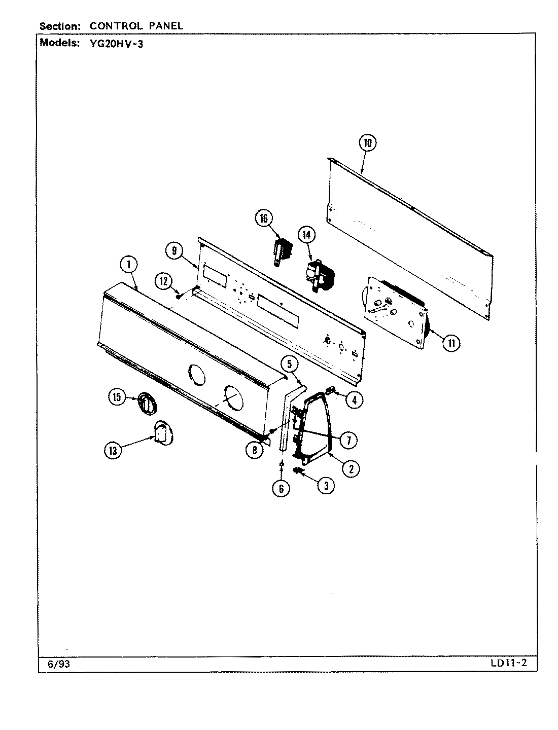 02 - CONTROL PANEL (YG20HV3)