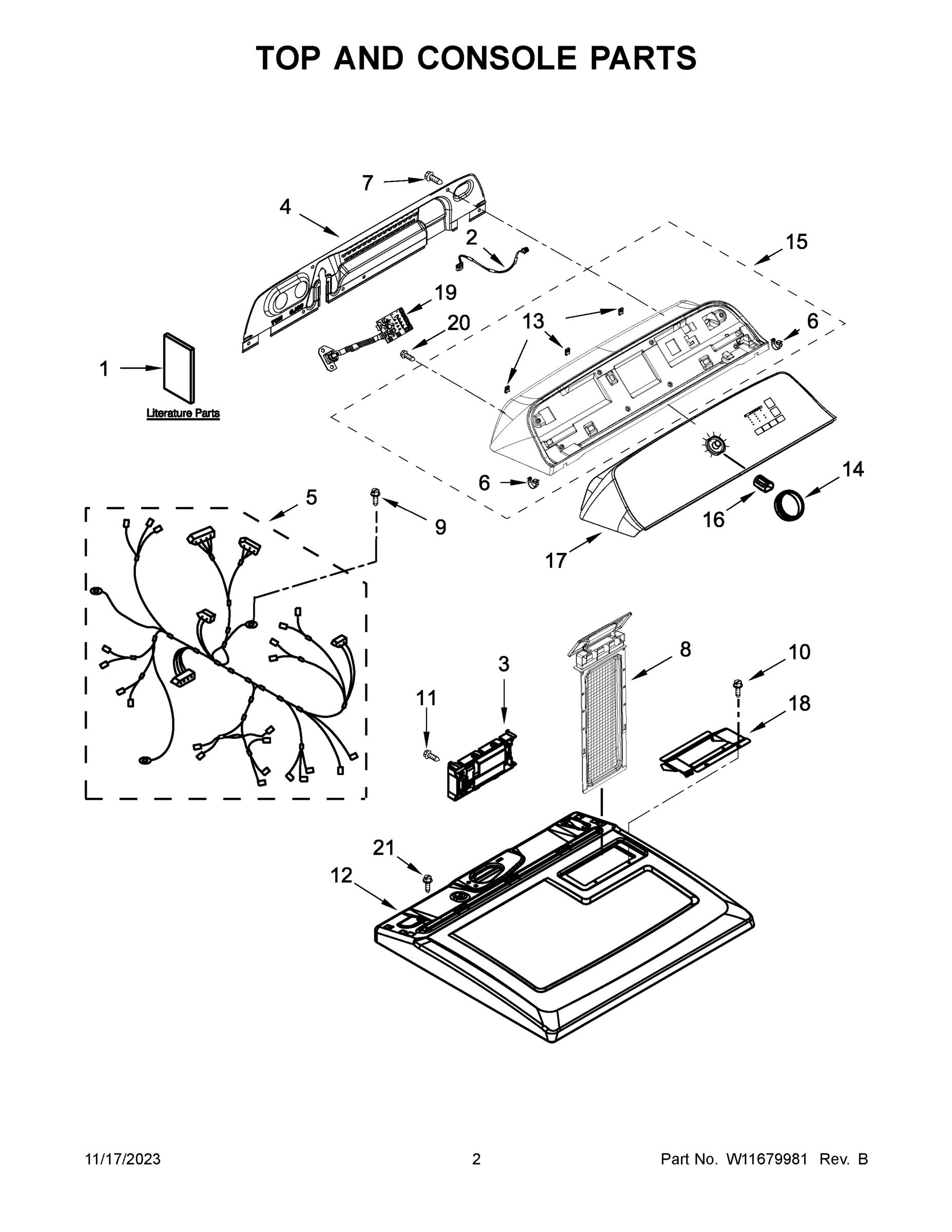 02 - TOP AND CONSOLE PARTS