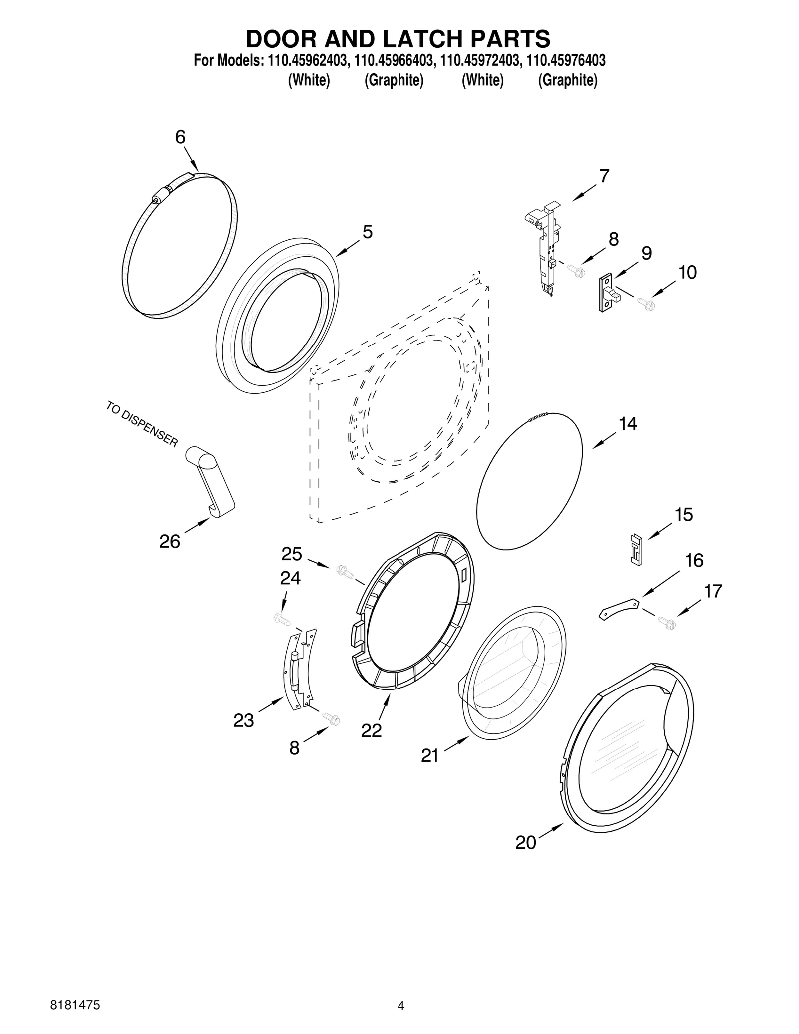 DOOR AND LATCH PARTS