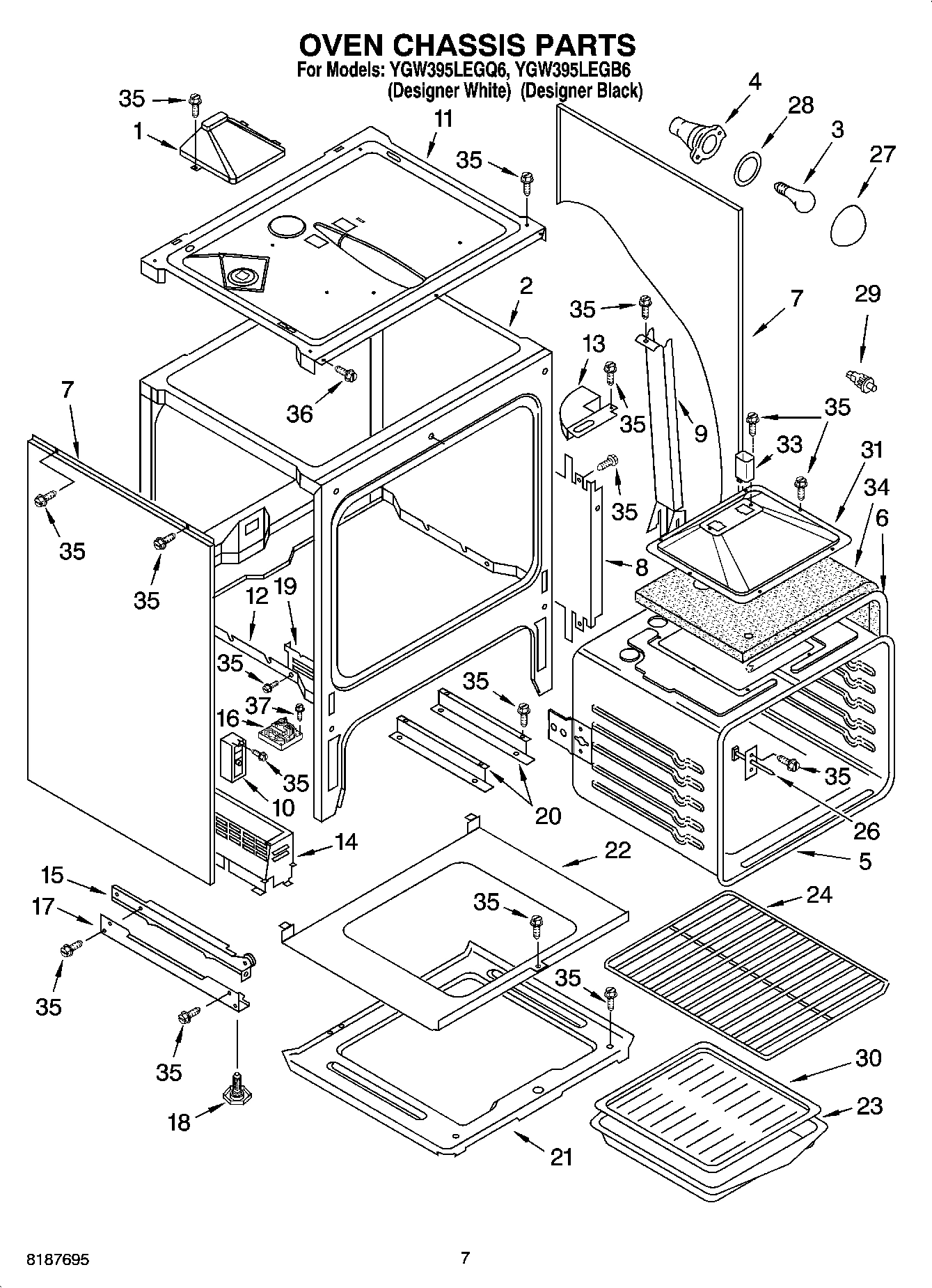 06 - OVEN CHASSIS PARTS