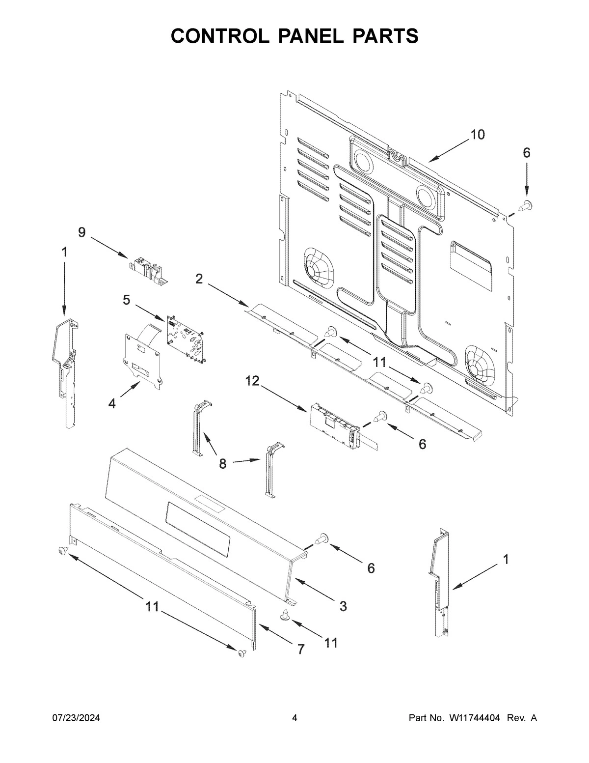 03 - CONTROL PANEL PARTS